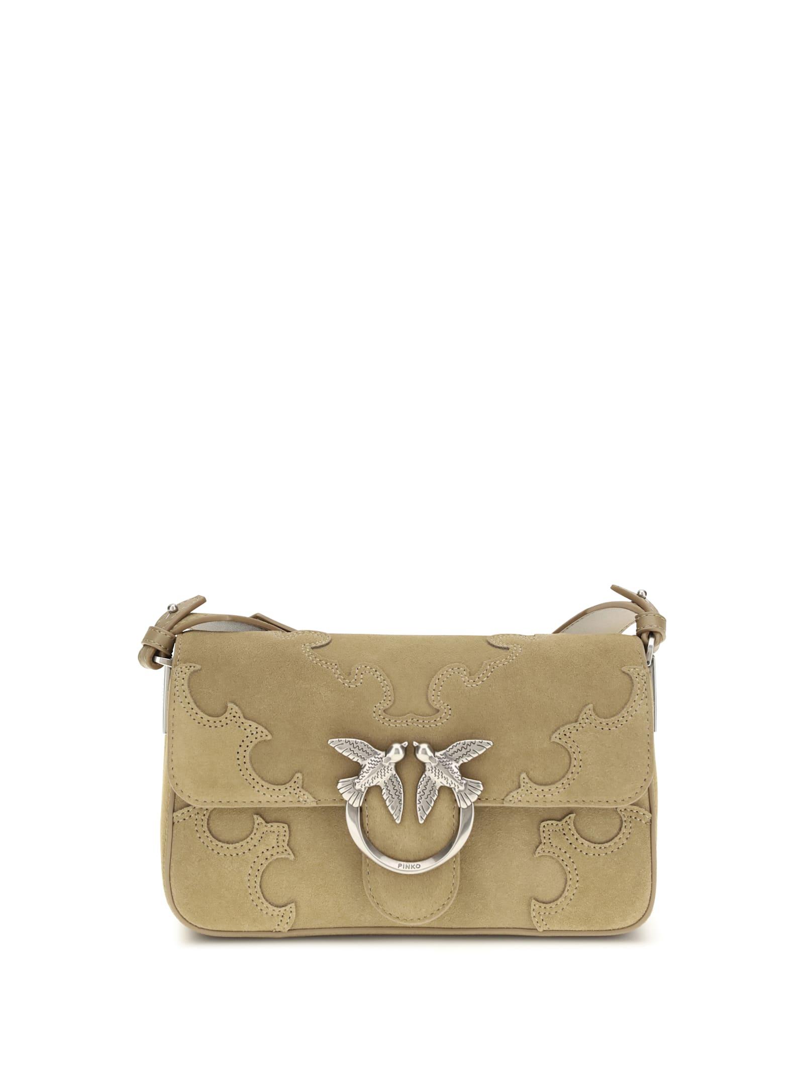 pinko love one slouchy mini shoulder bag
