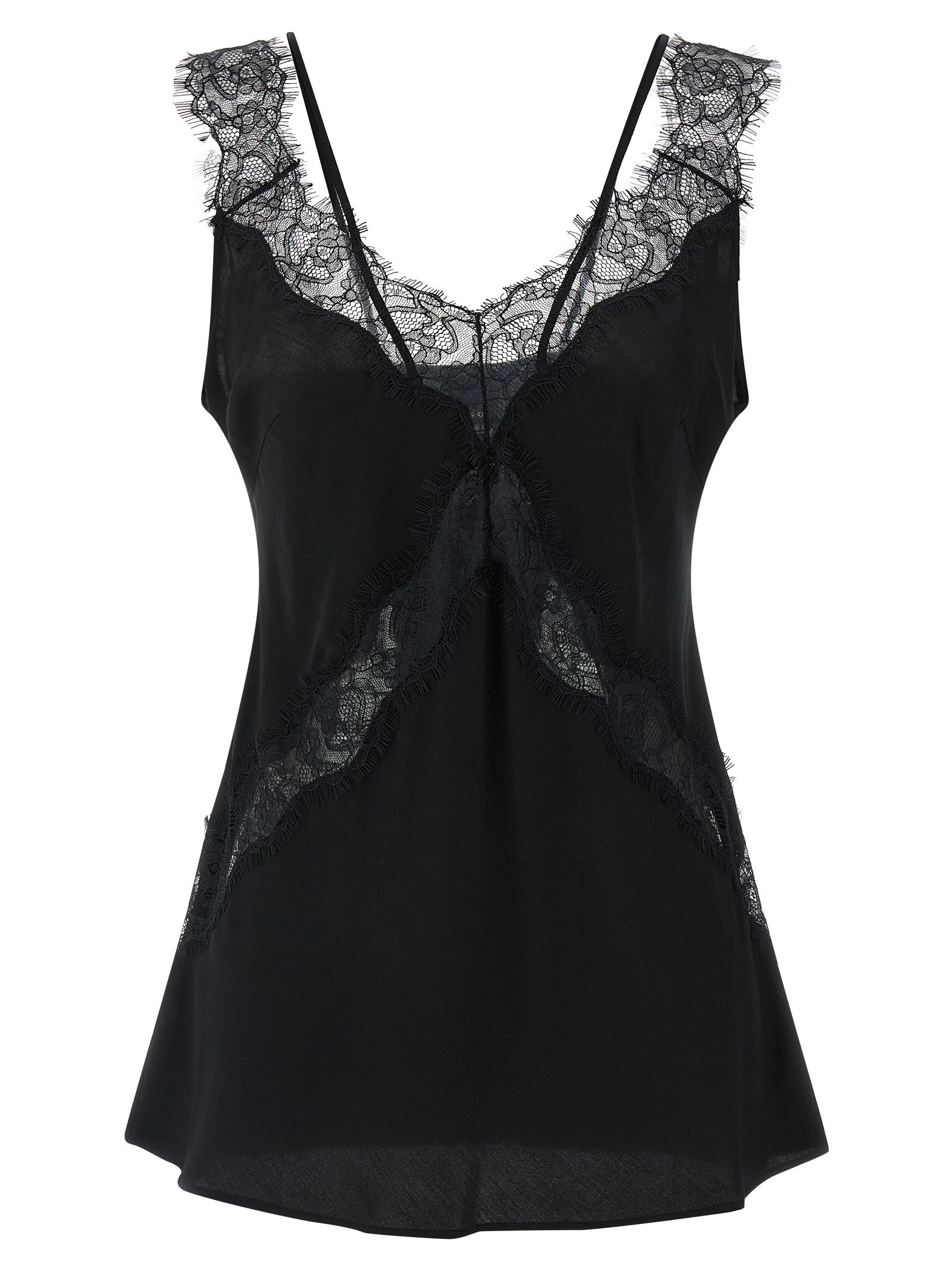 pinko lydia top black viscose tops - women