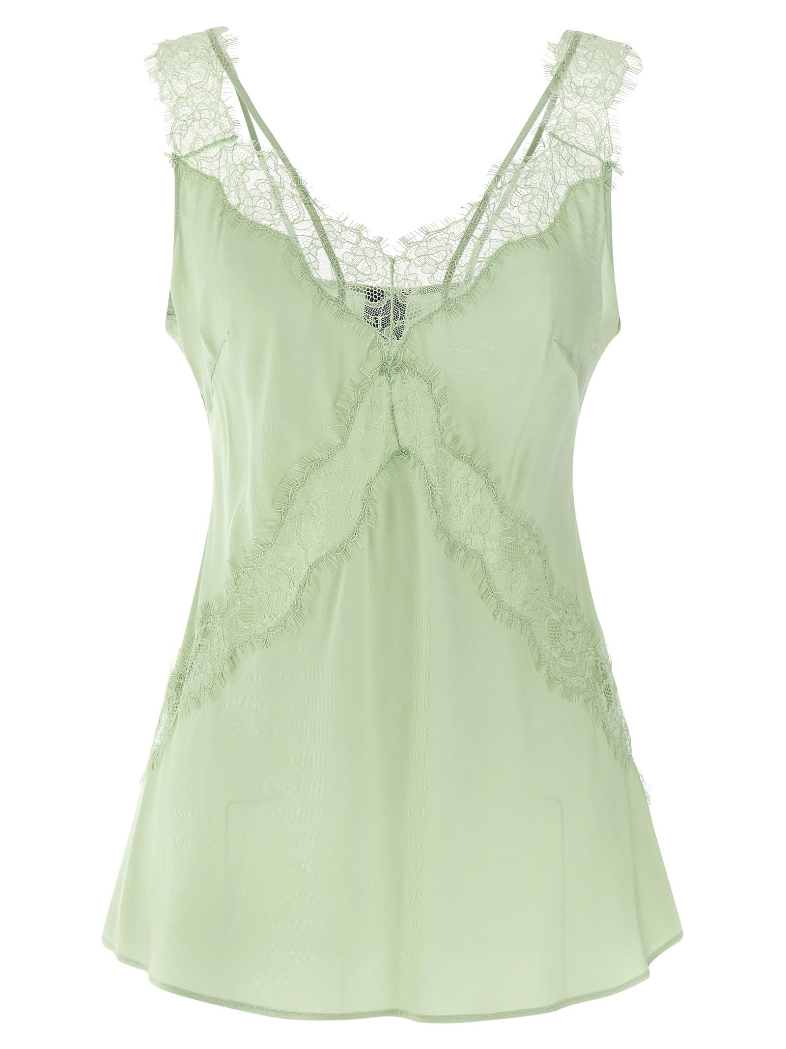 pinko lydia top green viscose tops - women