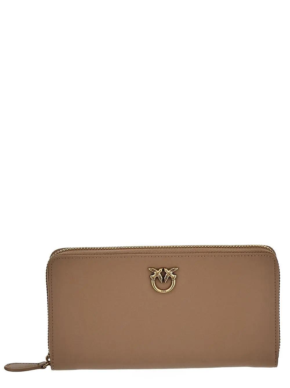 pinko maxi rider zip-around wallet