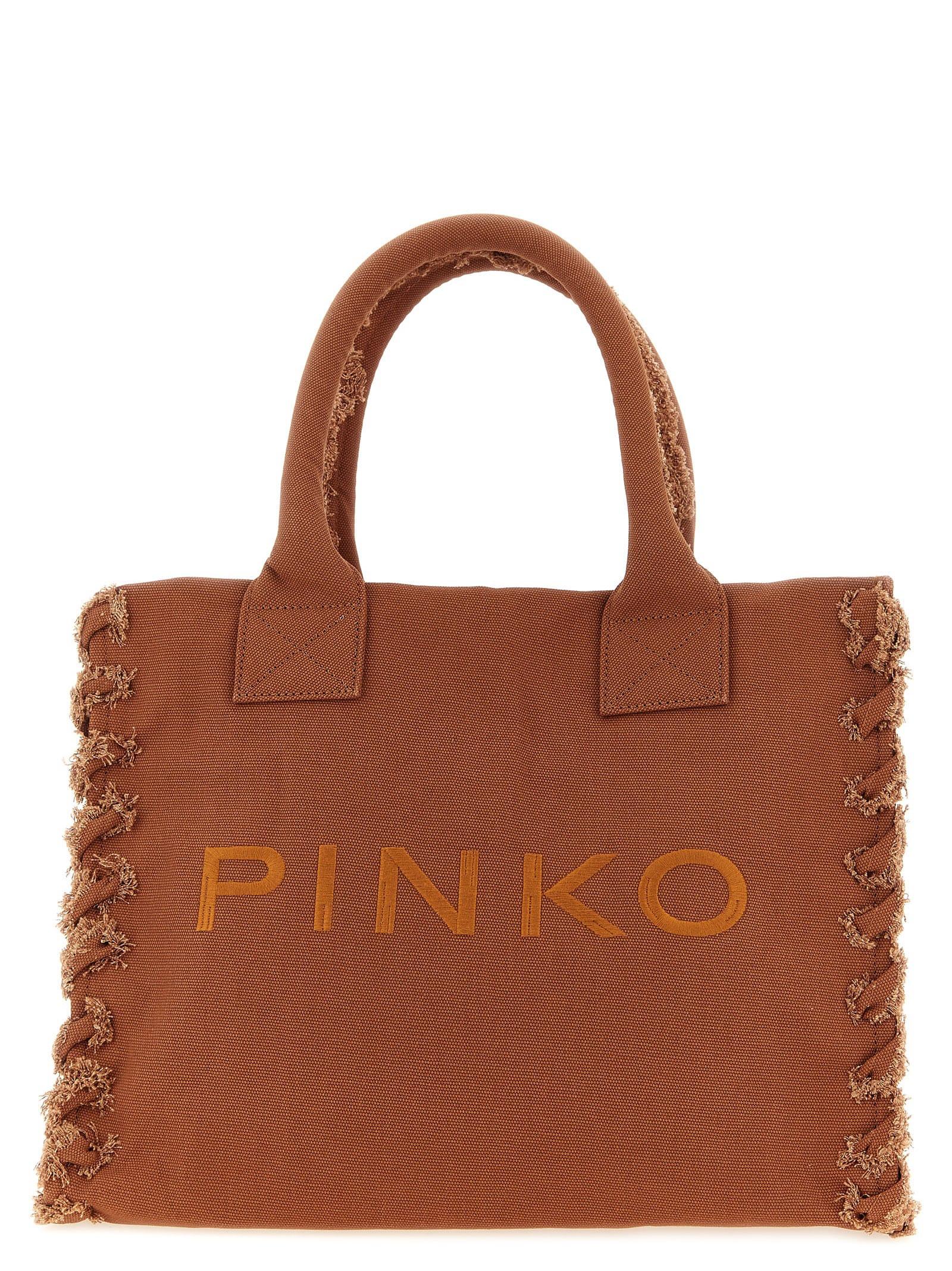 pinko medium beach shopping bag
