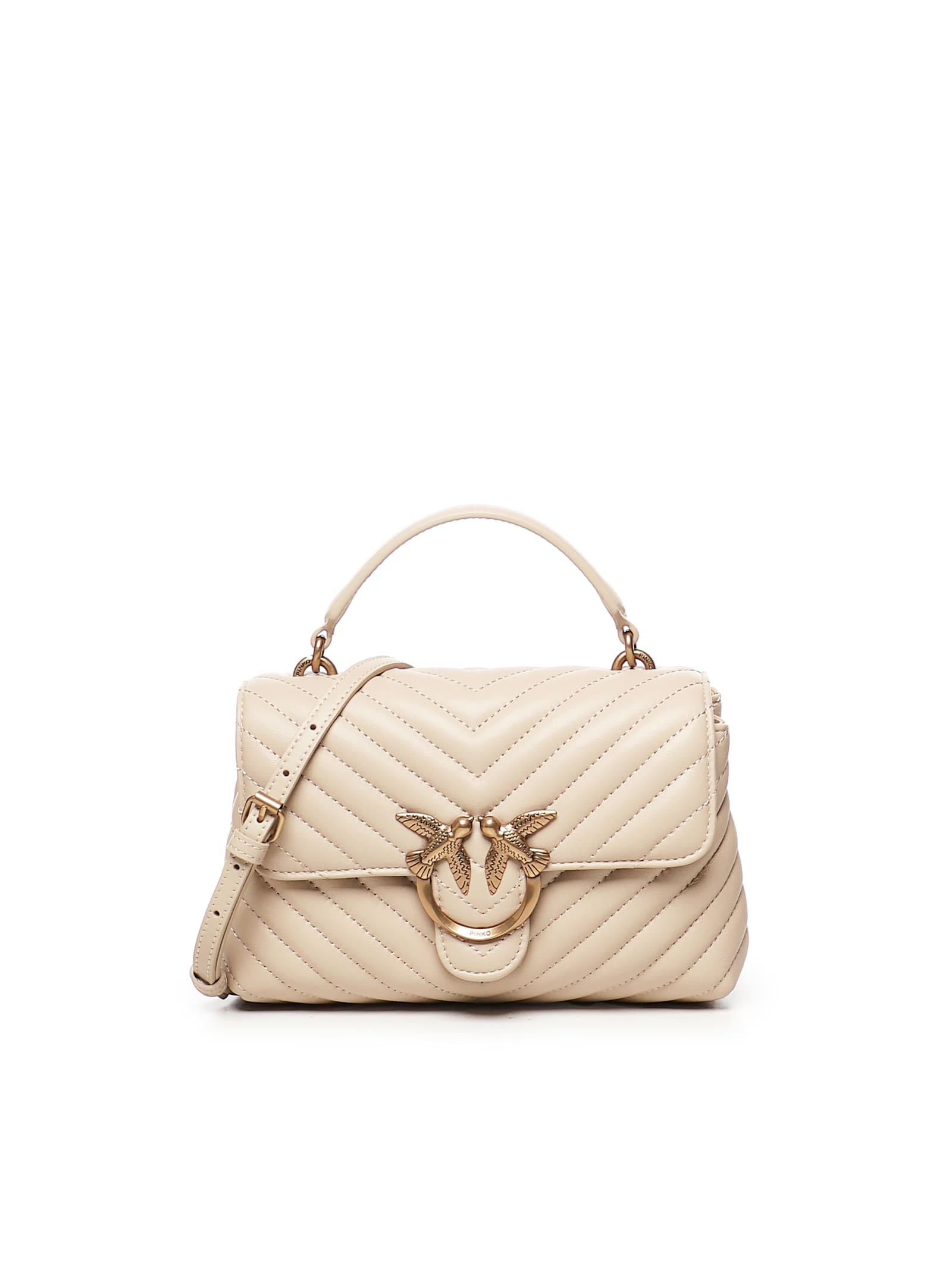 pinko mini lady love bag puff chevron