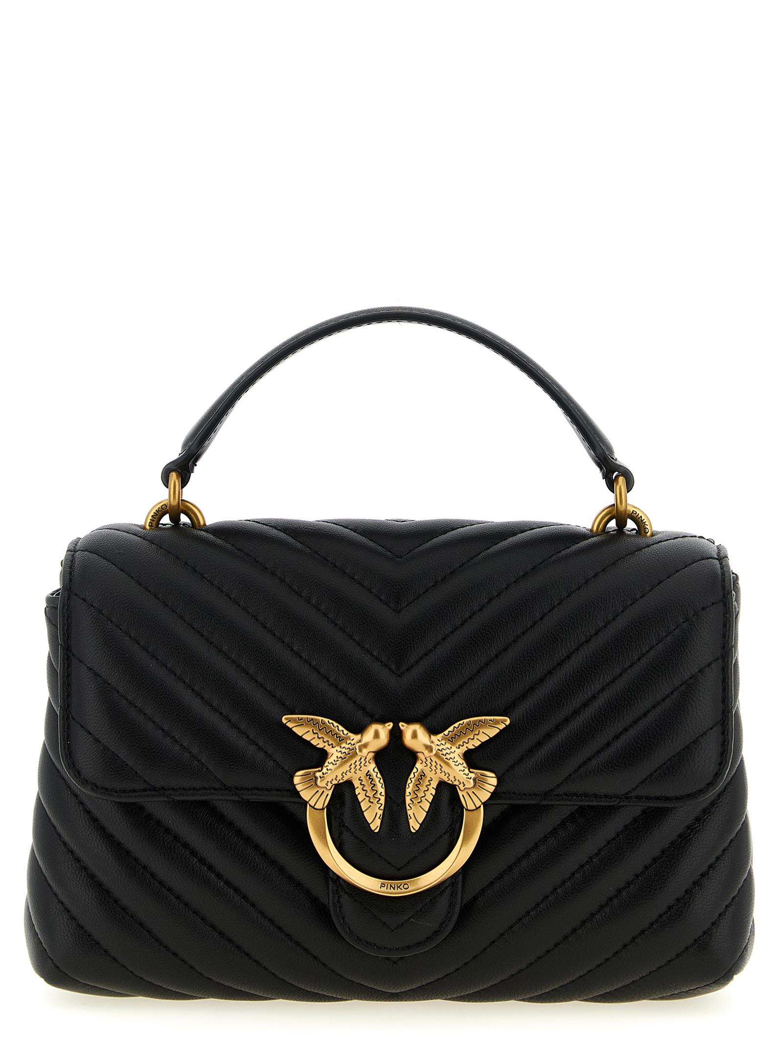 pinko mini lady love puff handbag black hand bags - women