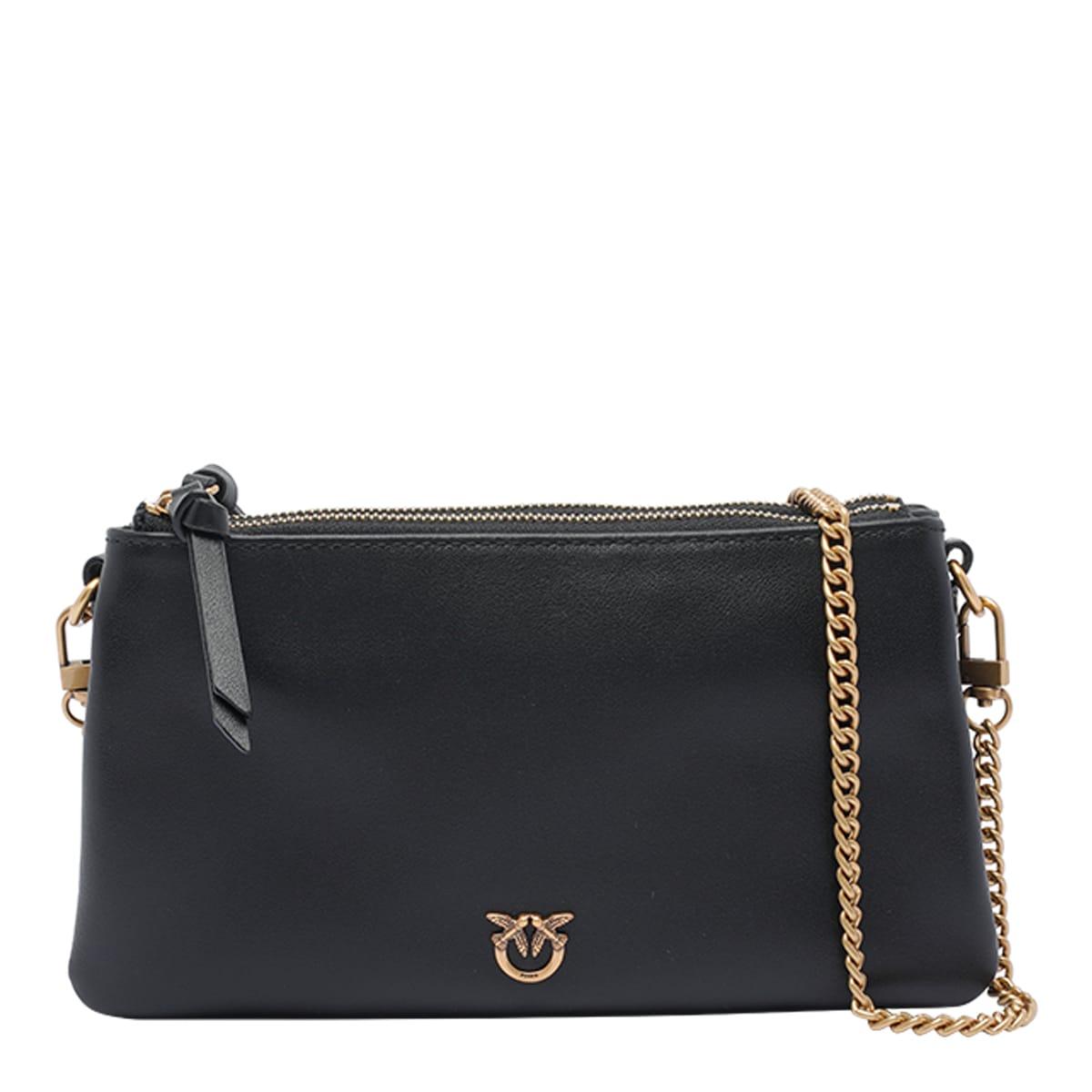 pinko mini love birds double shoulder bag