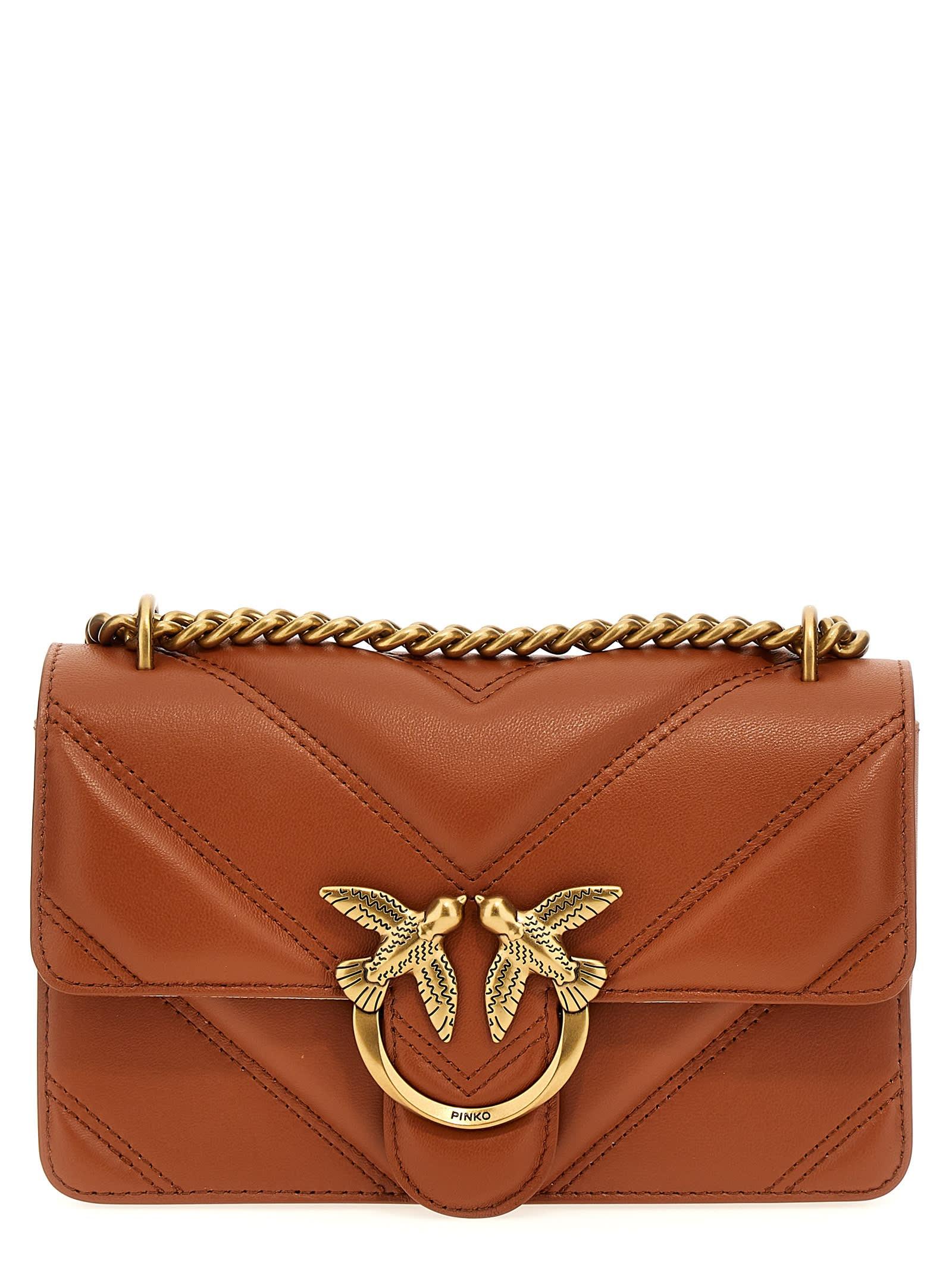 pinko mini love one crossbody bag