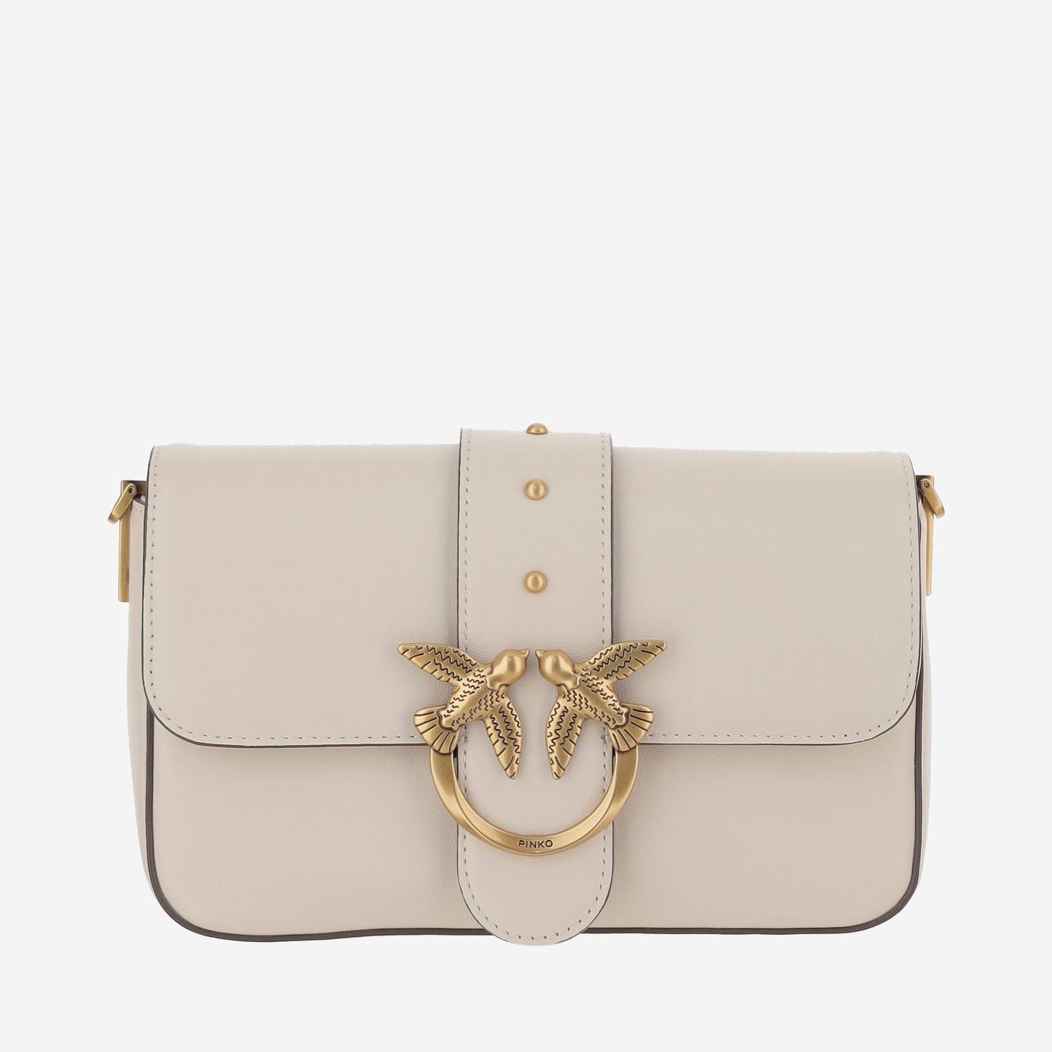 pinko mini love slouchy small shoulder bag