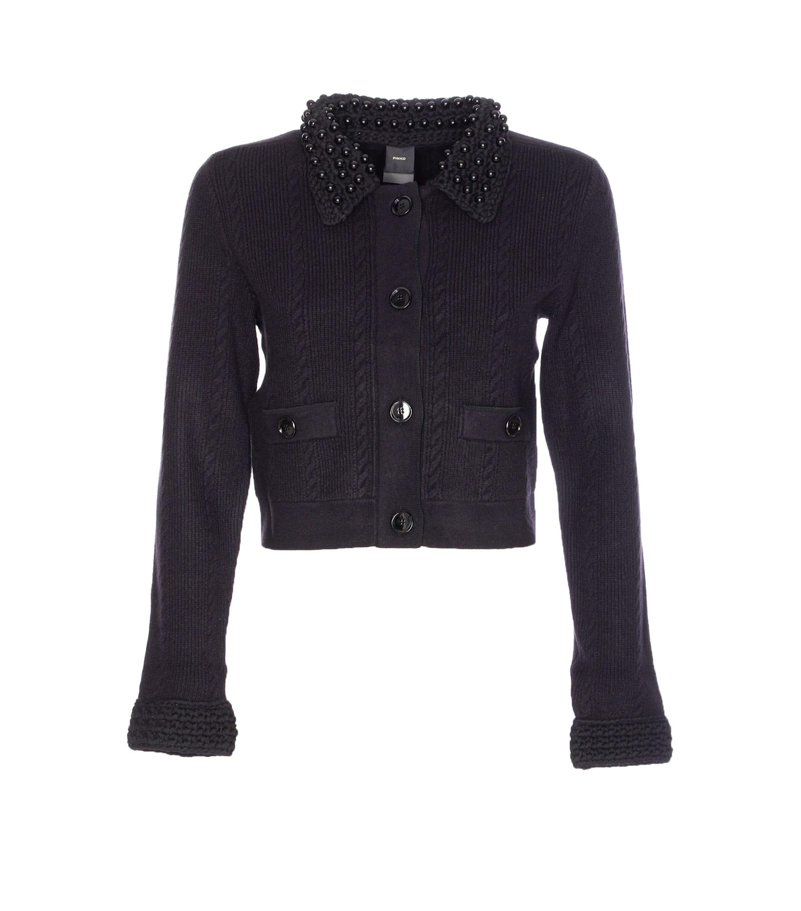 pinko molise cropped jacket