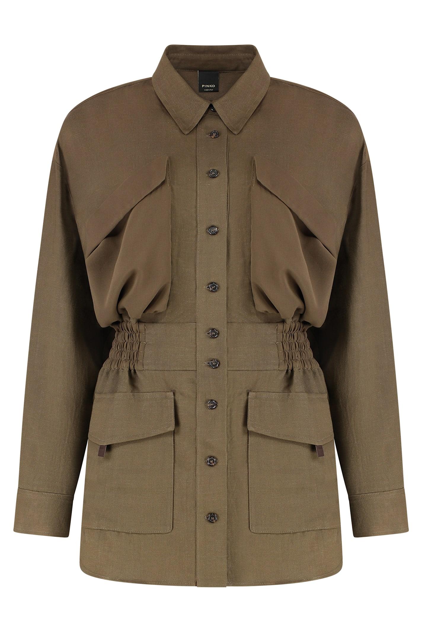 pinko oramai viscose overshirt