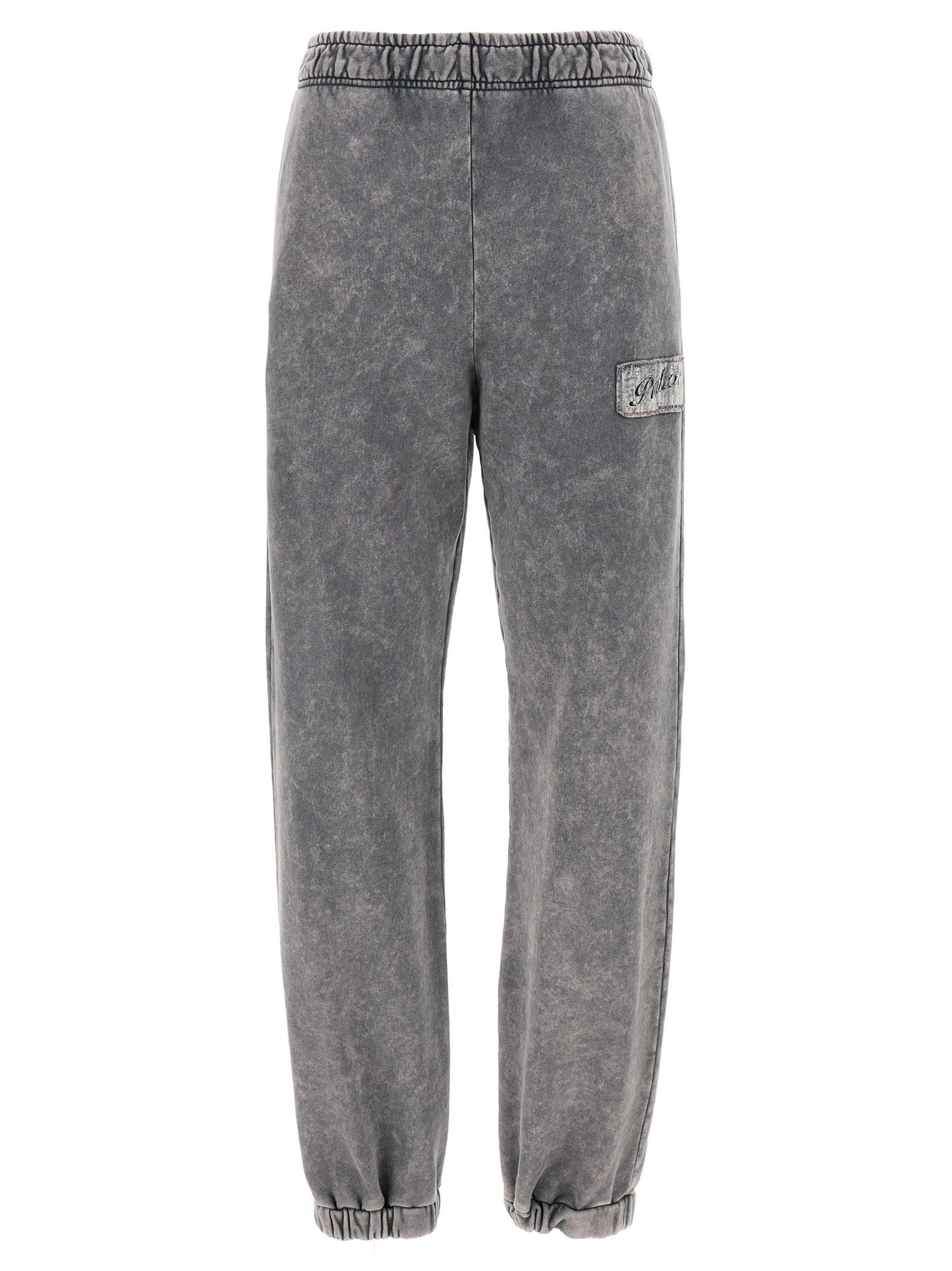 pinko pazzo joggers gray cotton pant - women