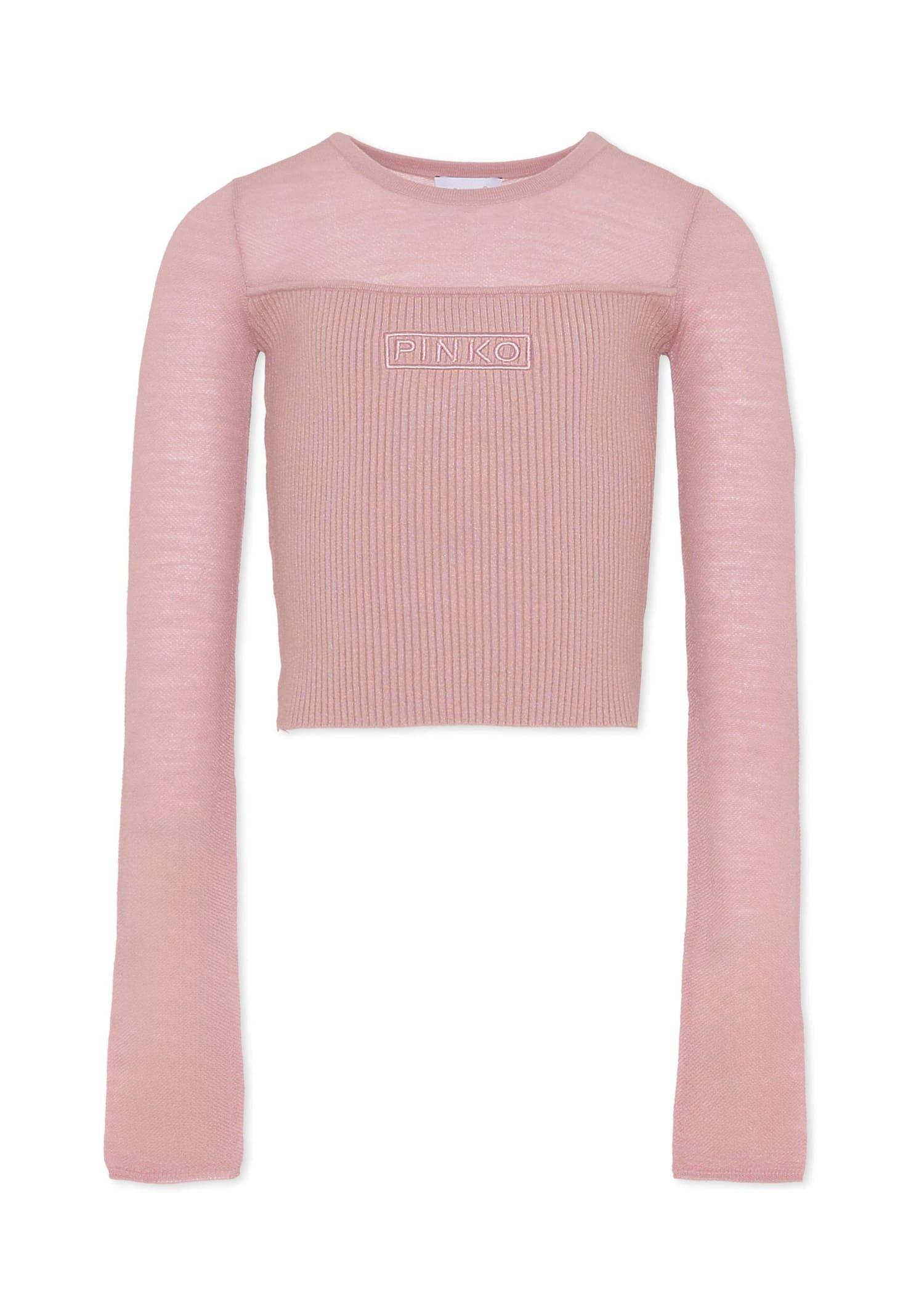 pinko pink top for girl with logo