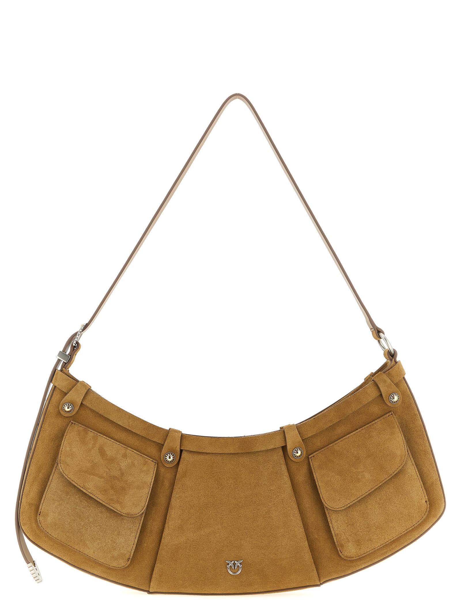 pinko pocket body large shoulder bag