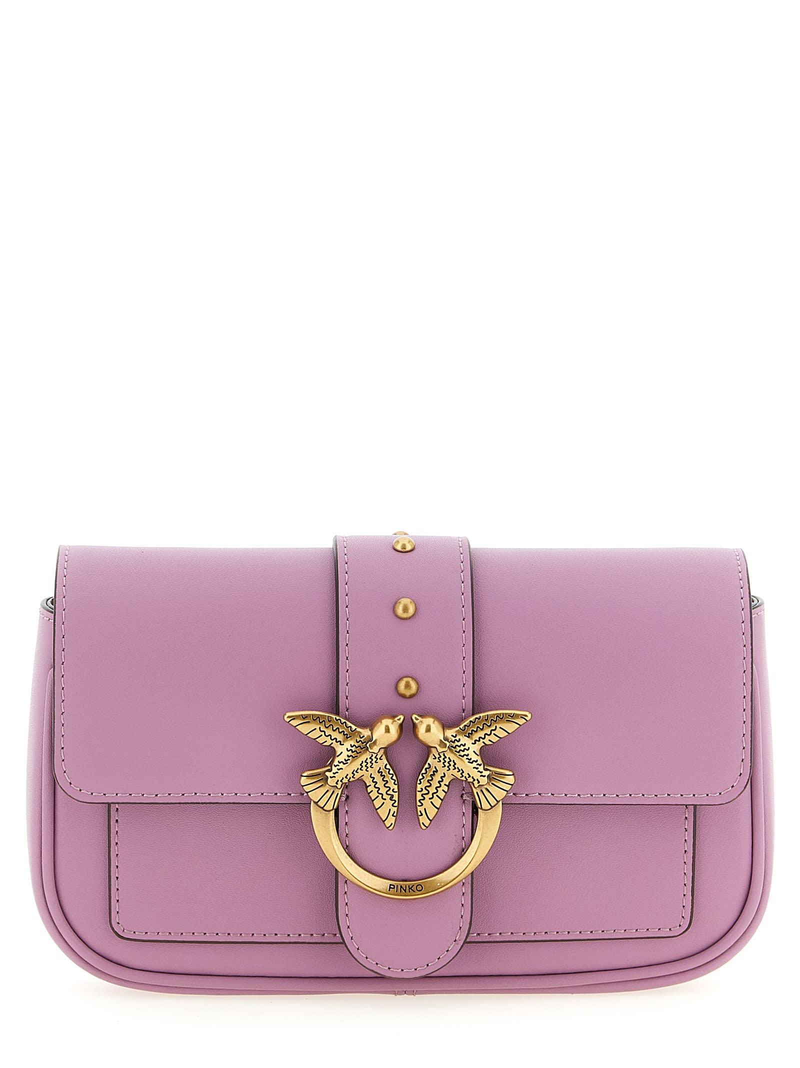 pinko pocket love one crossbody bag