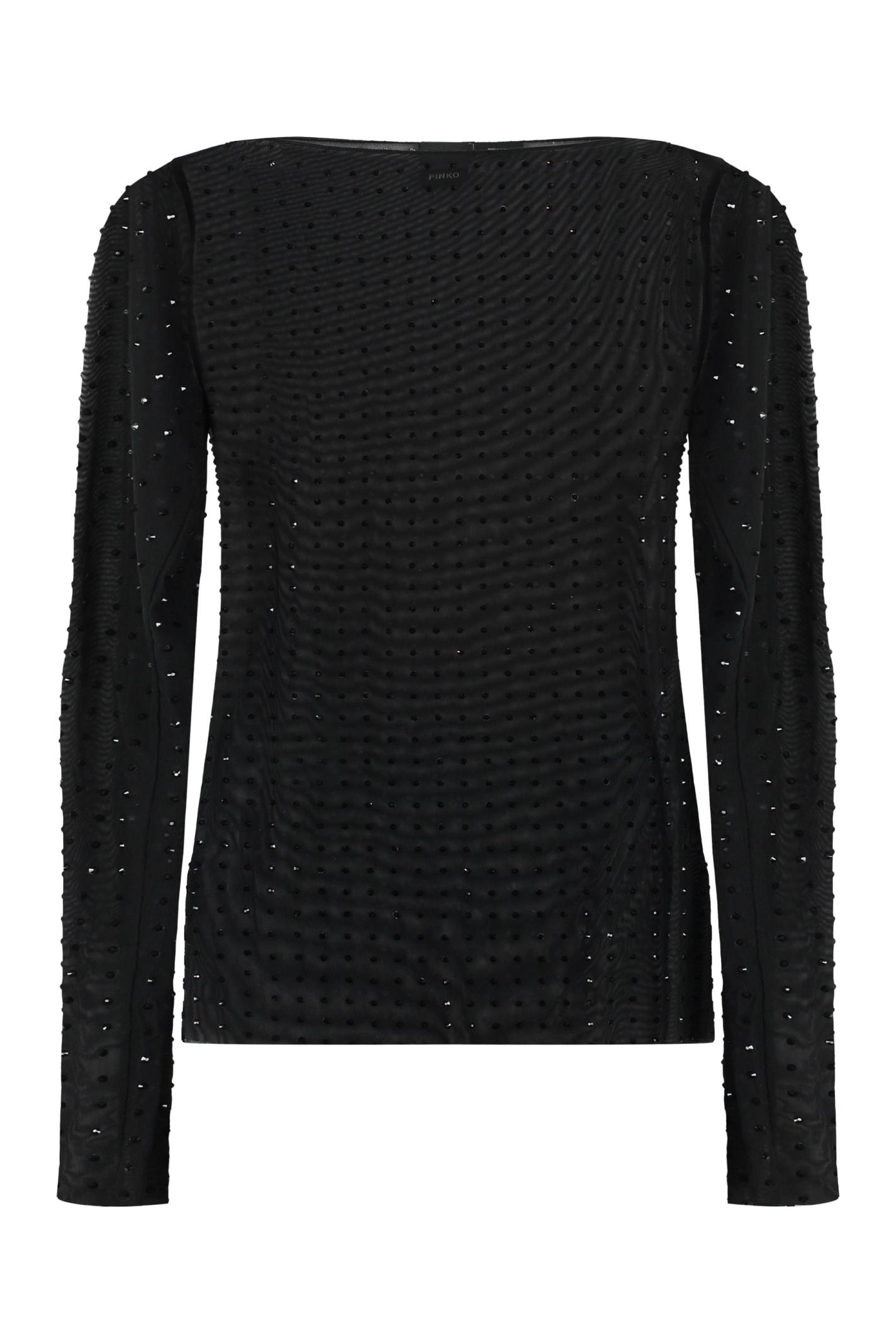 pinko rouen long-sleeve top