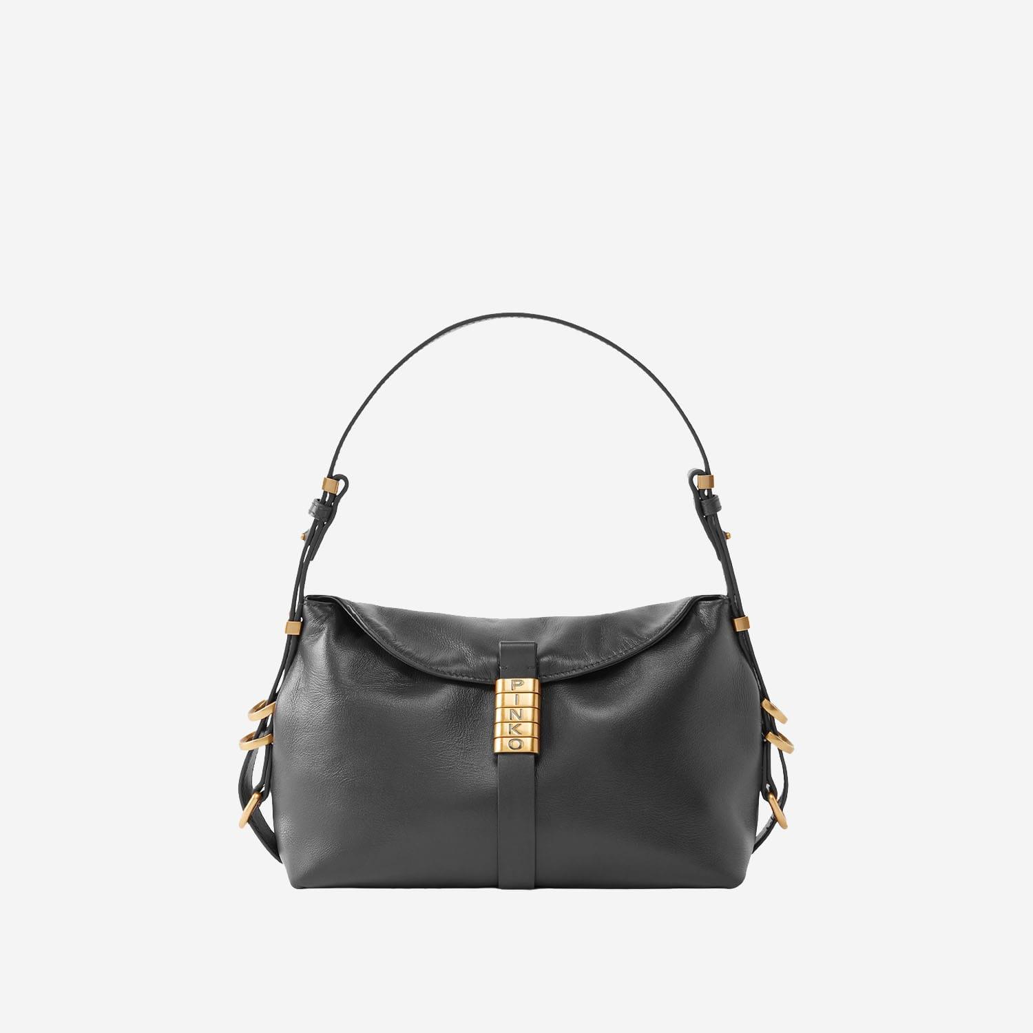 pinko saddle baguette small shoulder bag