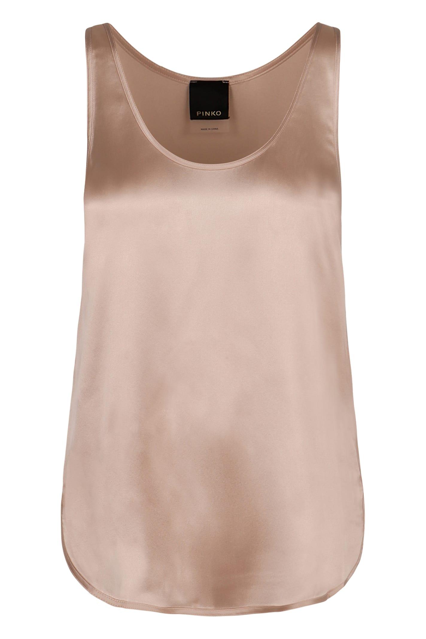 pinko satin tank top