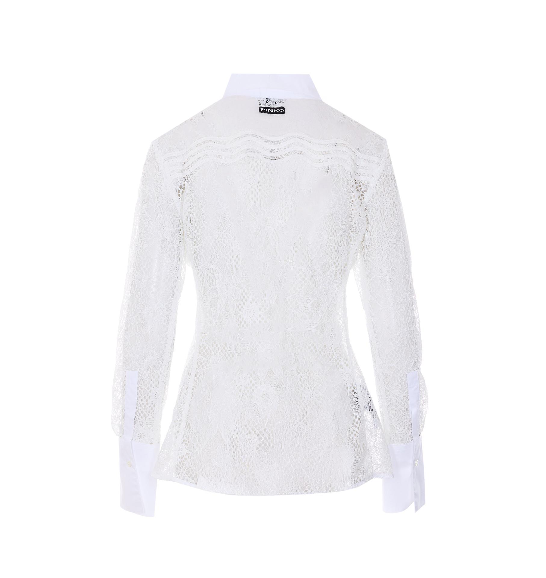 pinko shirts white polyester - women