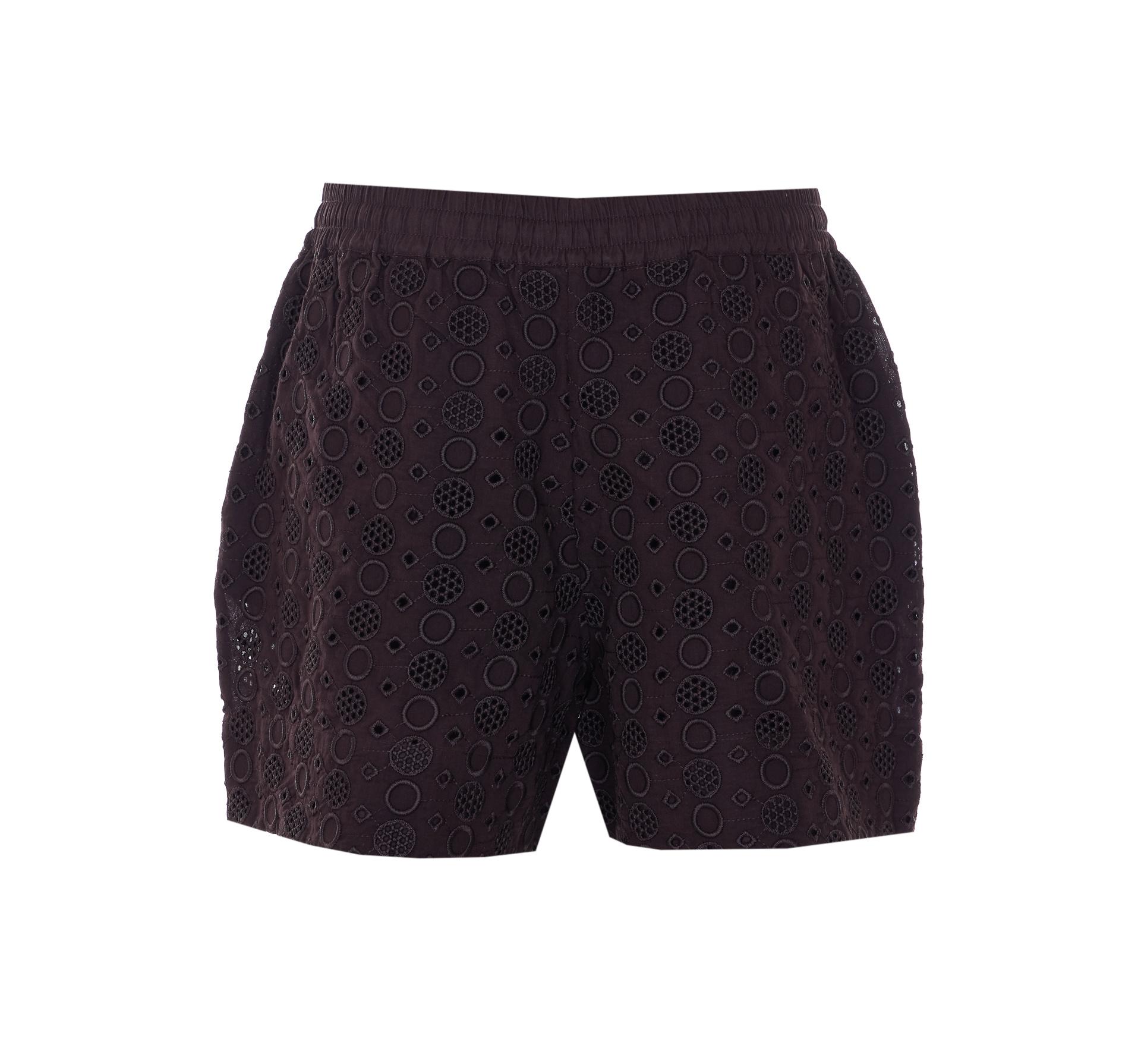 pinko shorts brown cotton - women