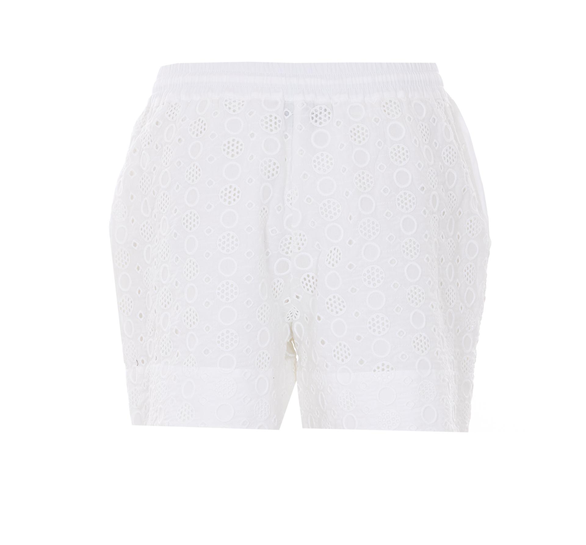 pinko shorts white cotton - women