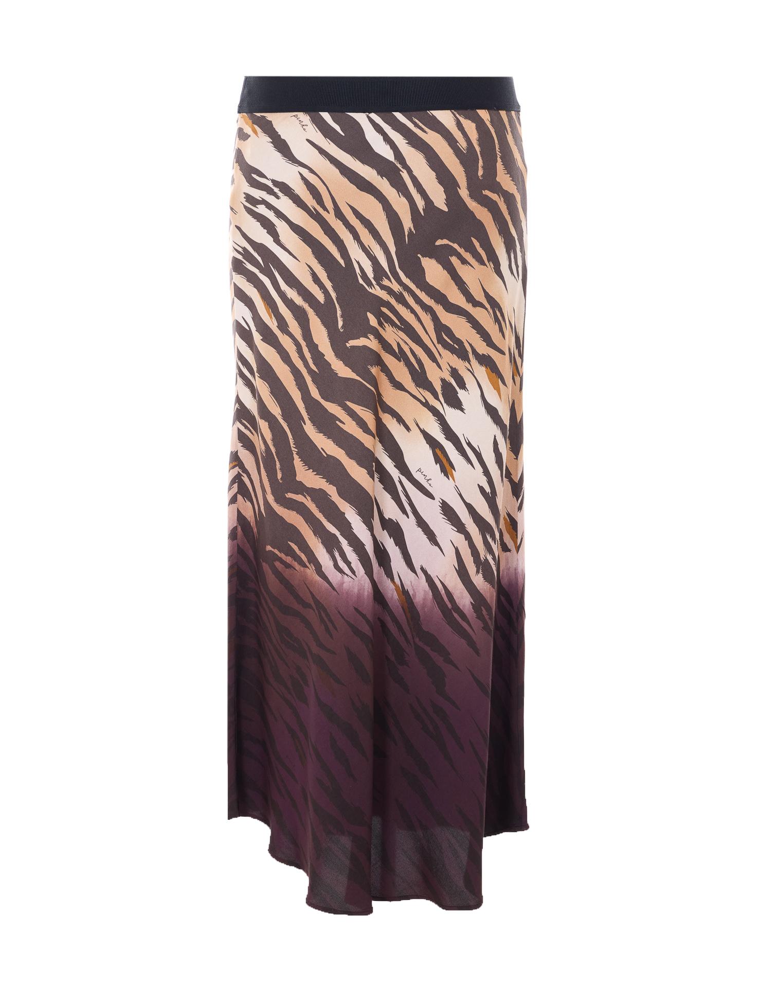 pinko skirts brown viscose - women