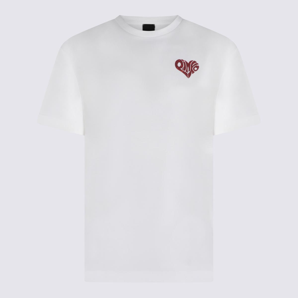 pinko t-shirts and polos red _100 % co - women
