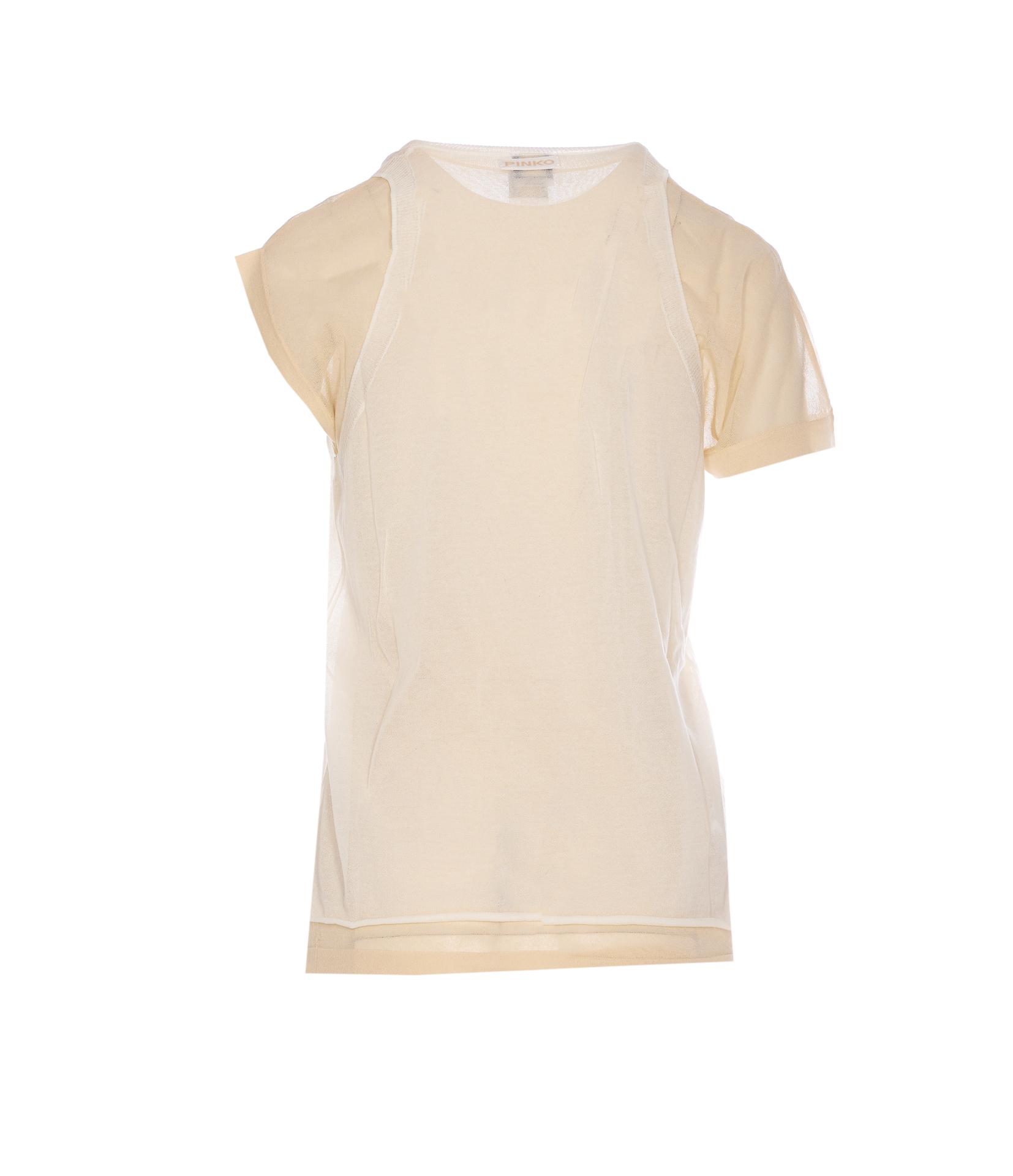 pinko t-shirts and polos white cotton - women