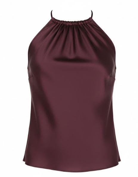 pinko top bordeaux ac pl - women