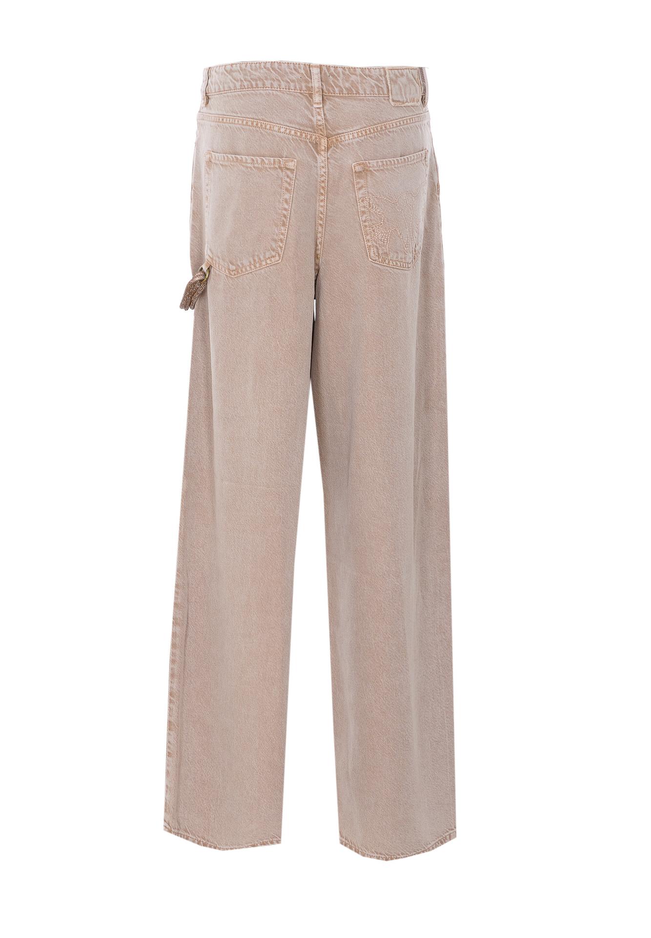 pinko trousers beige lyocell - women