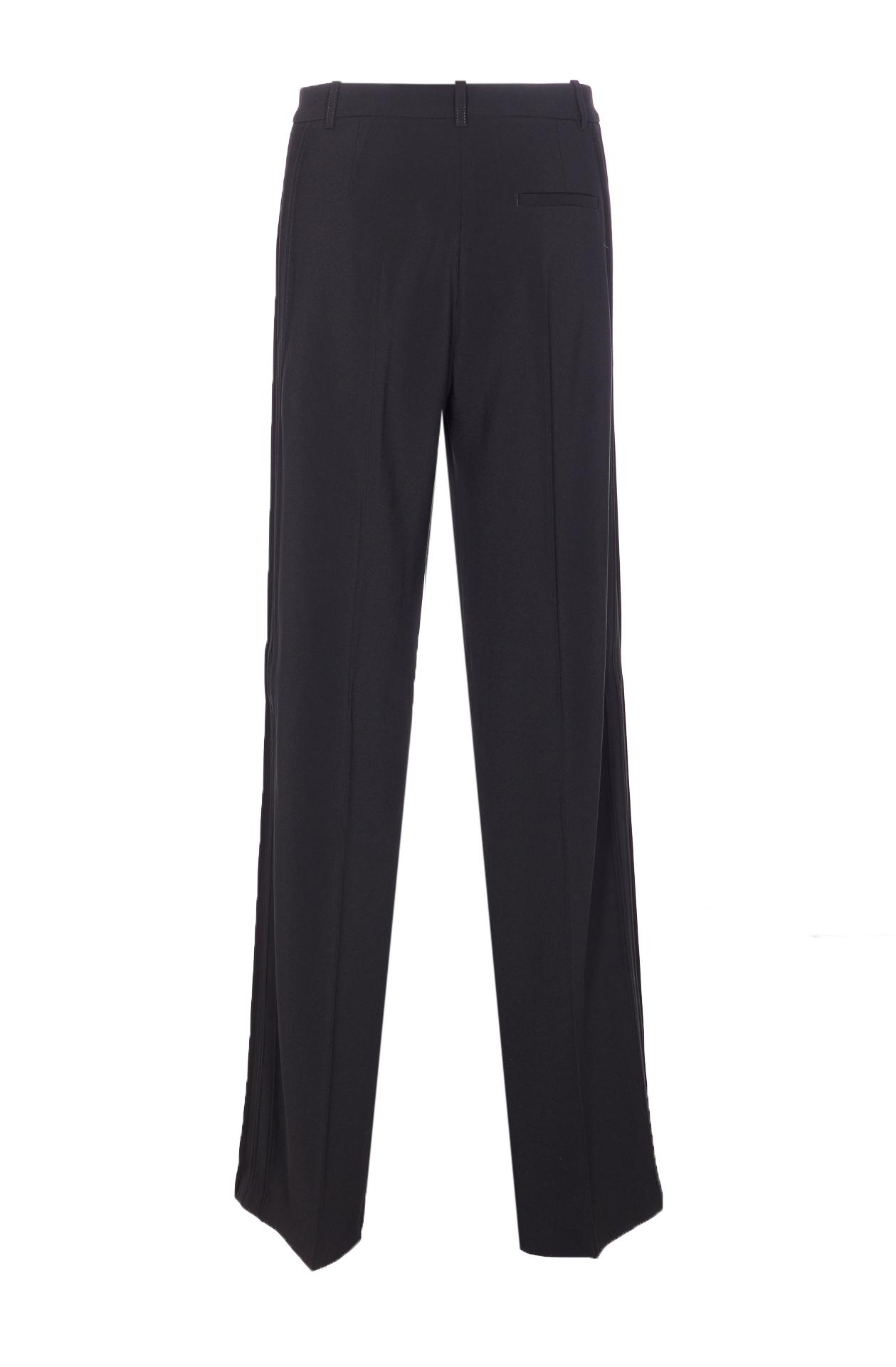 pinko trousers black polyester - women