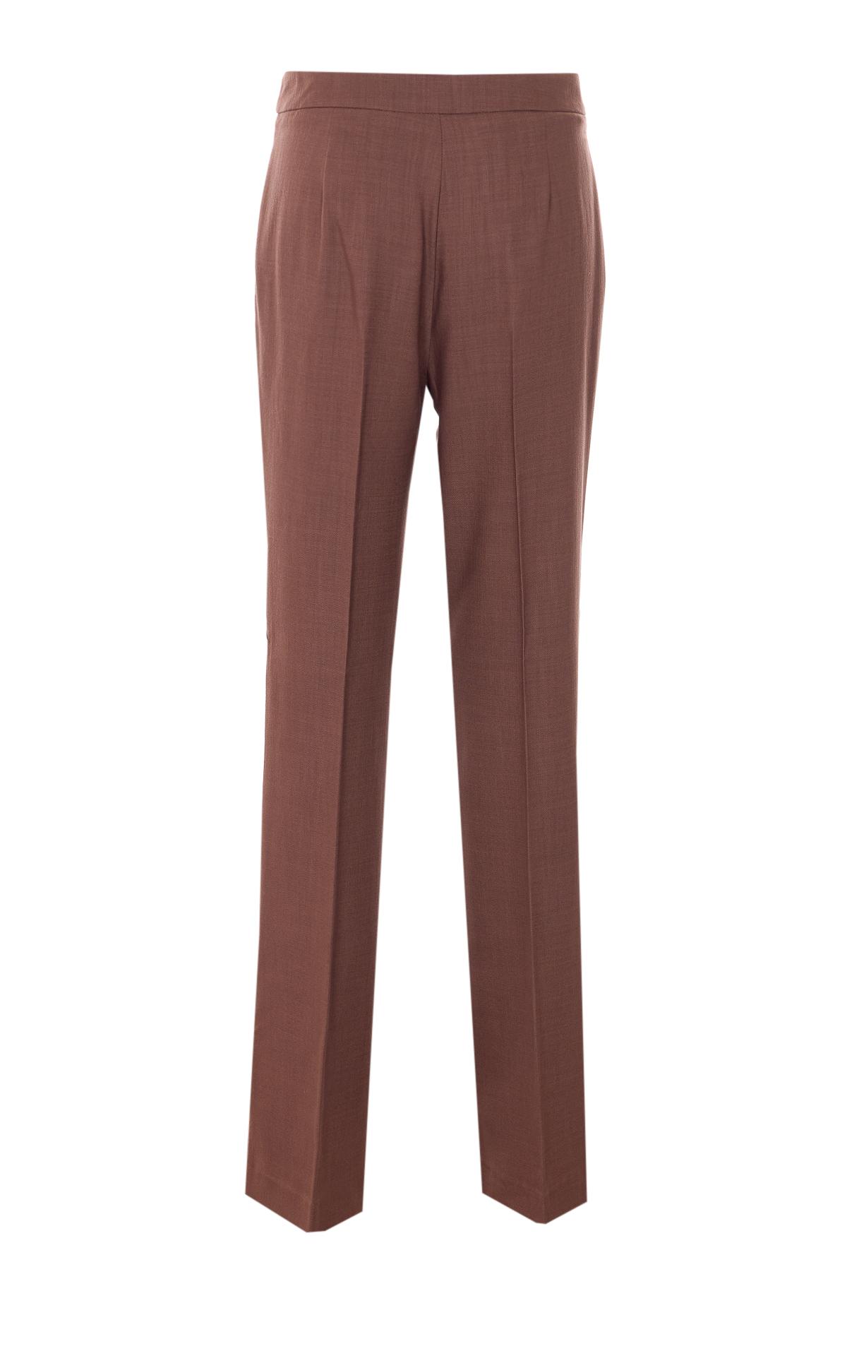 pinko trousers brown viscose - women