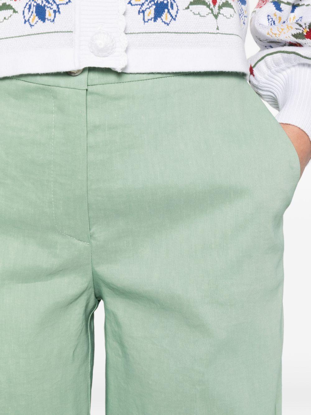 pinko trousers green vi pa ea - women