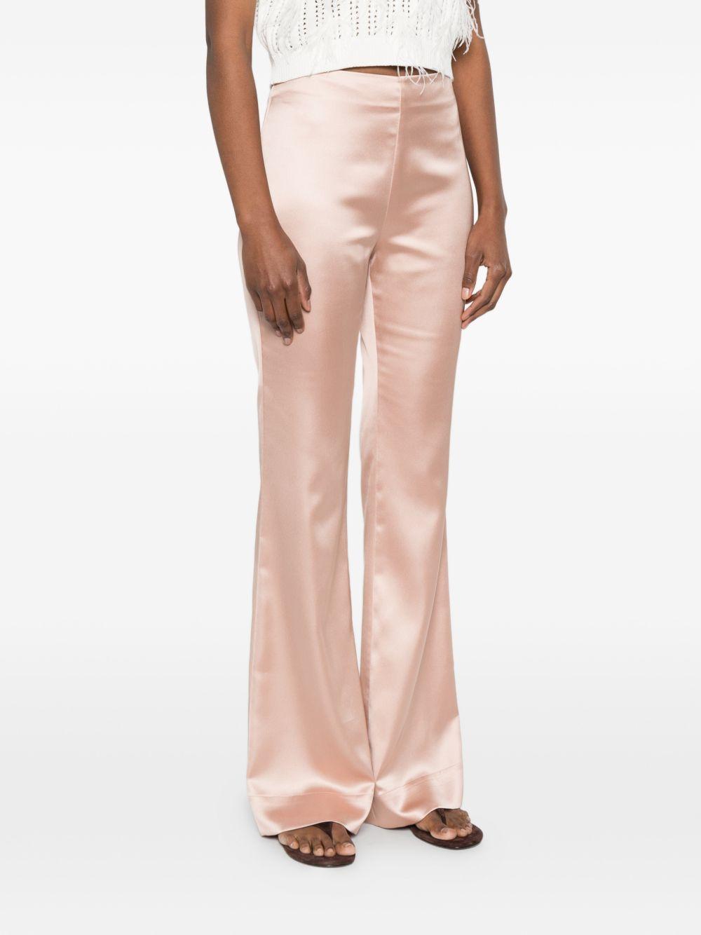 pinko trousers rosa mogano pl ea - women