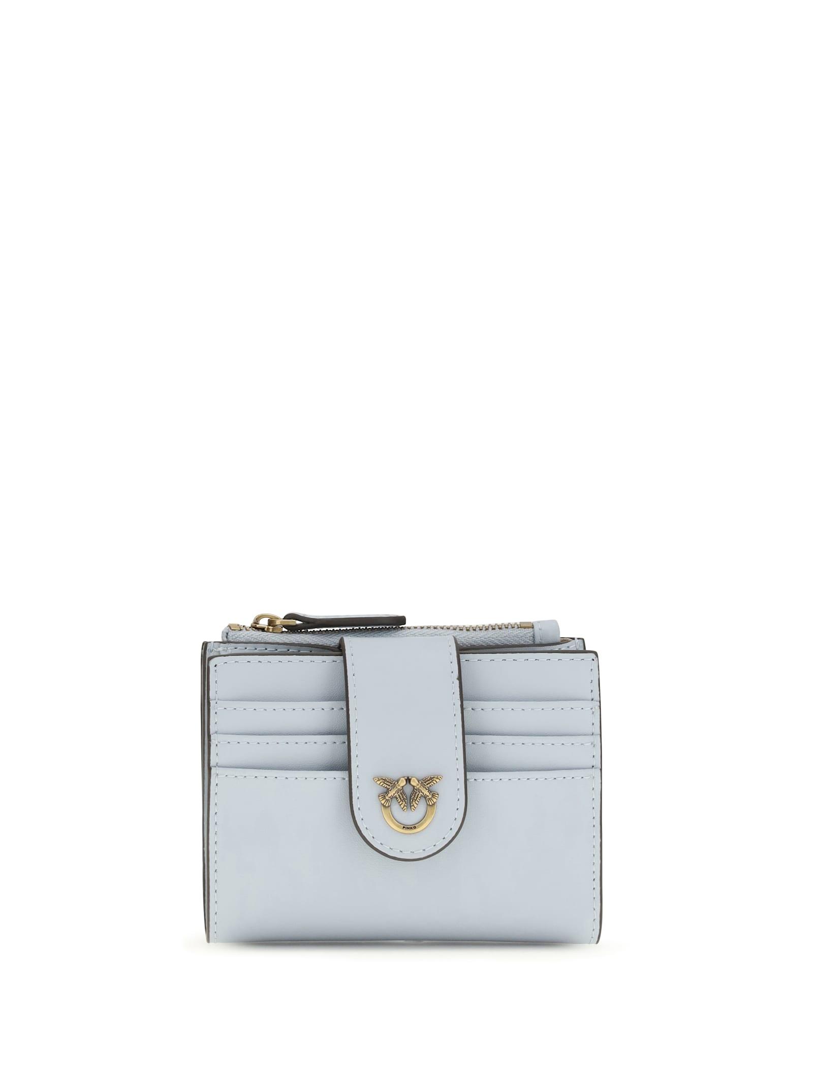 pinko wallet with logo