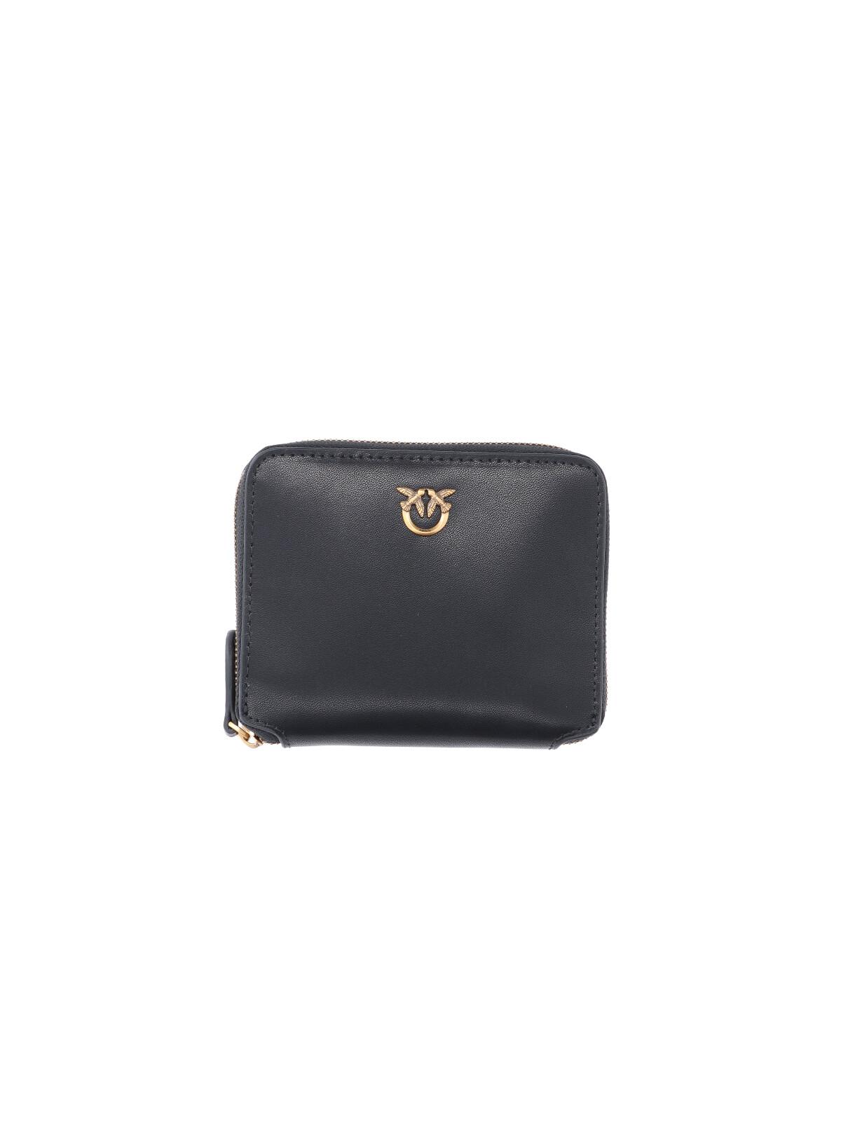 pinko wallets black leather - women