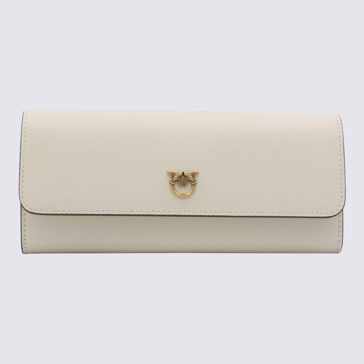 pinko white leather crossbody bag