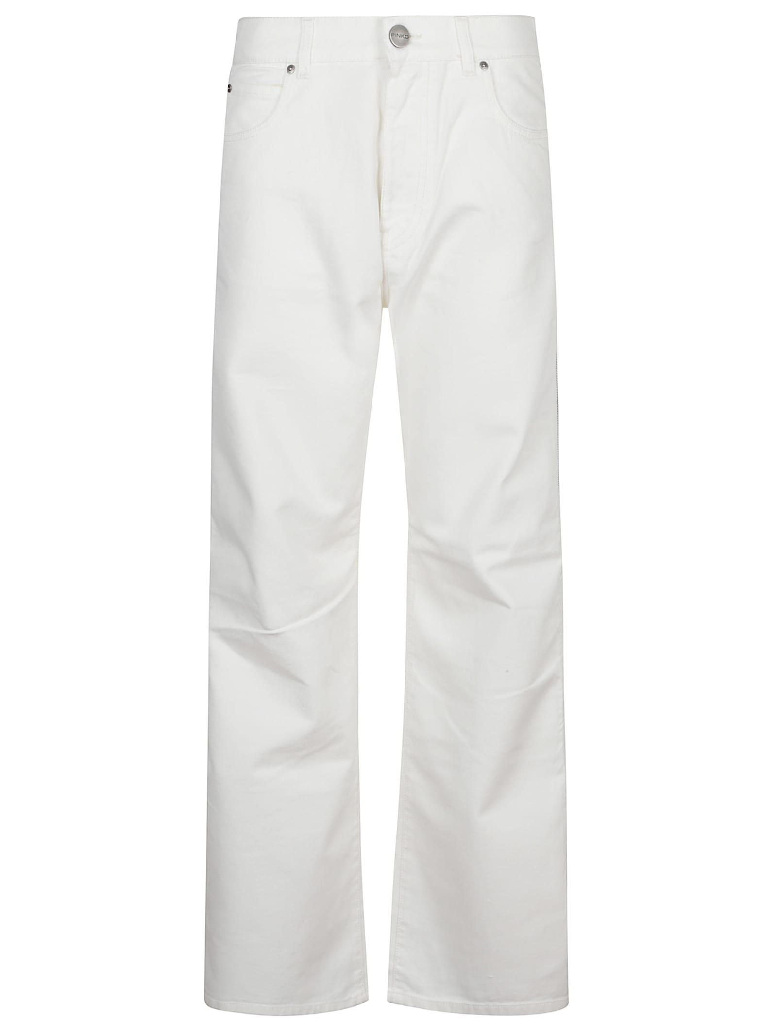 pinko wide denim jeans