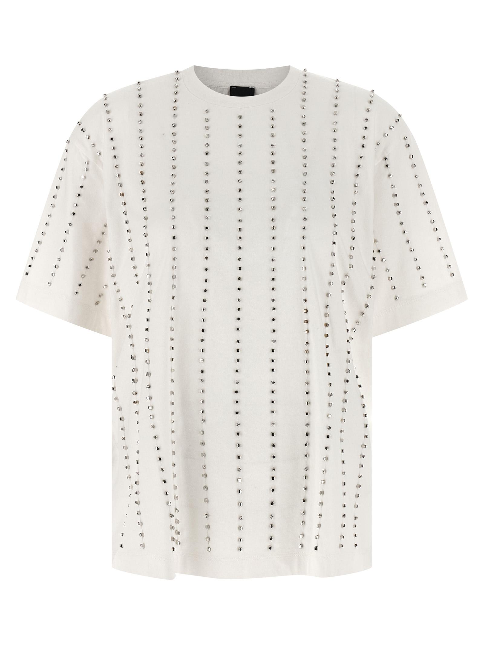 pinko wilma t-shirt white cotton - women