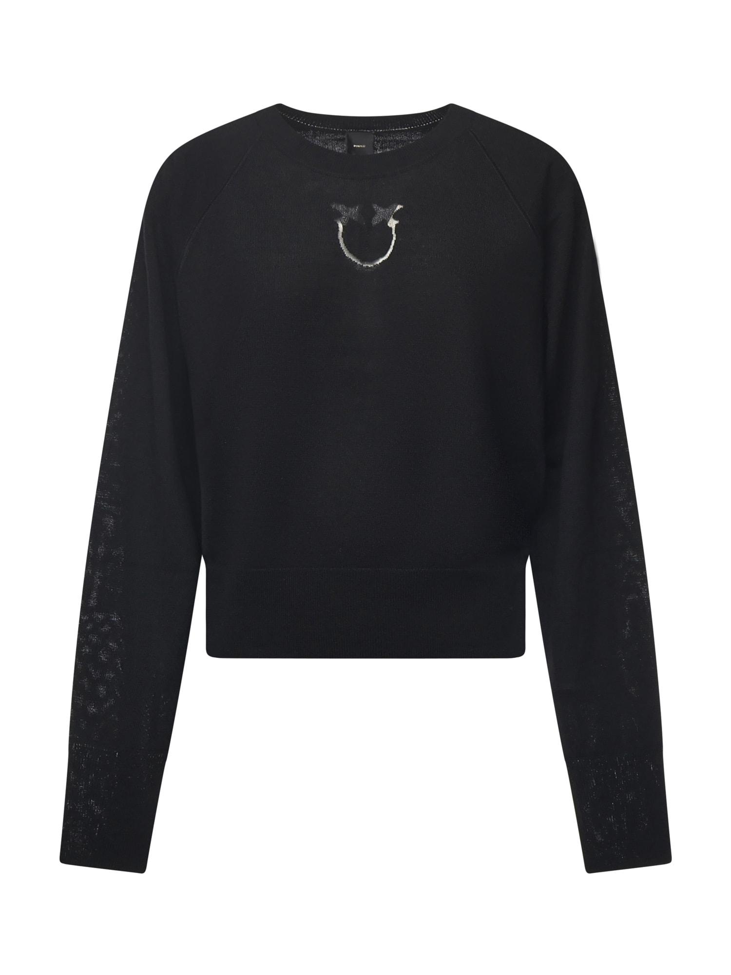pinko wool logo sweater