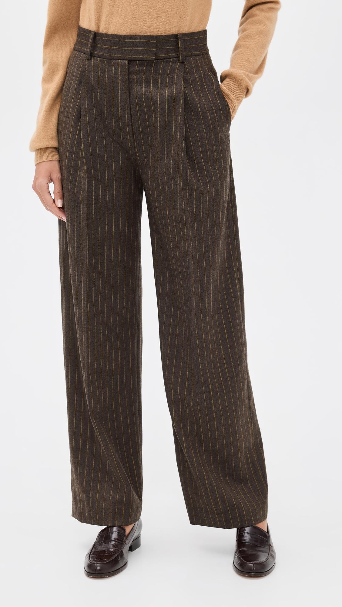 pinstripe trousers
