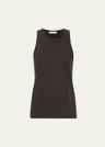 pinstripe wool tank top
