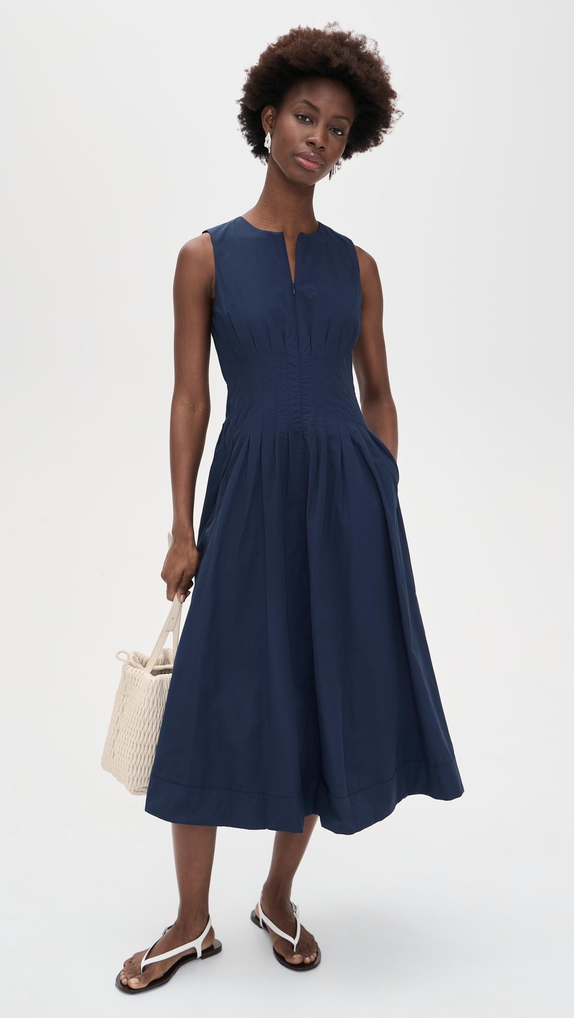 pintuck utility dress