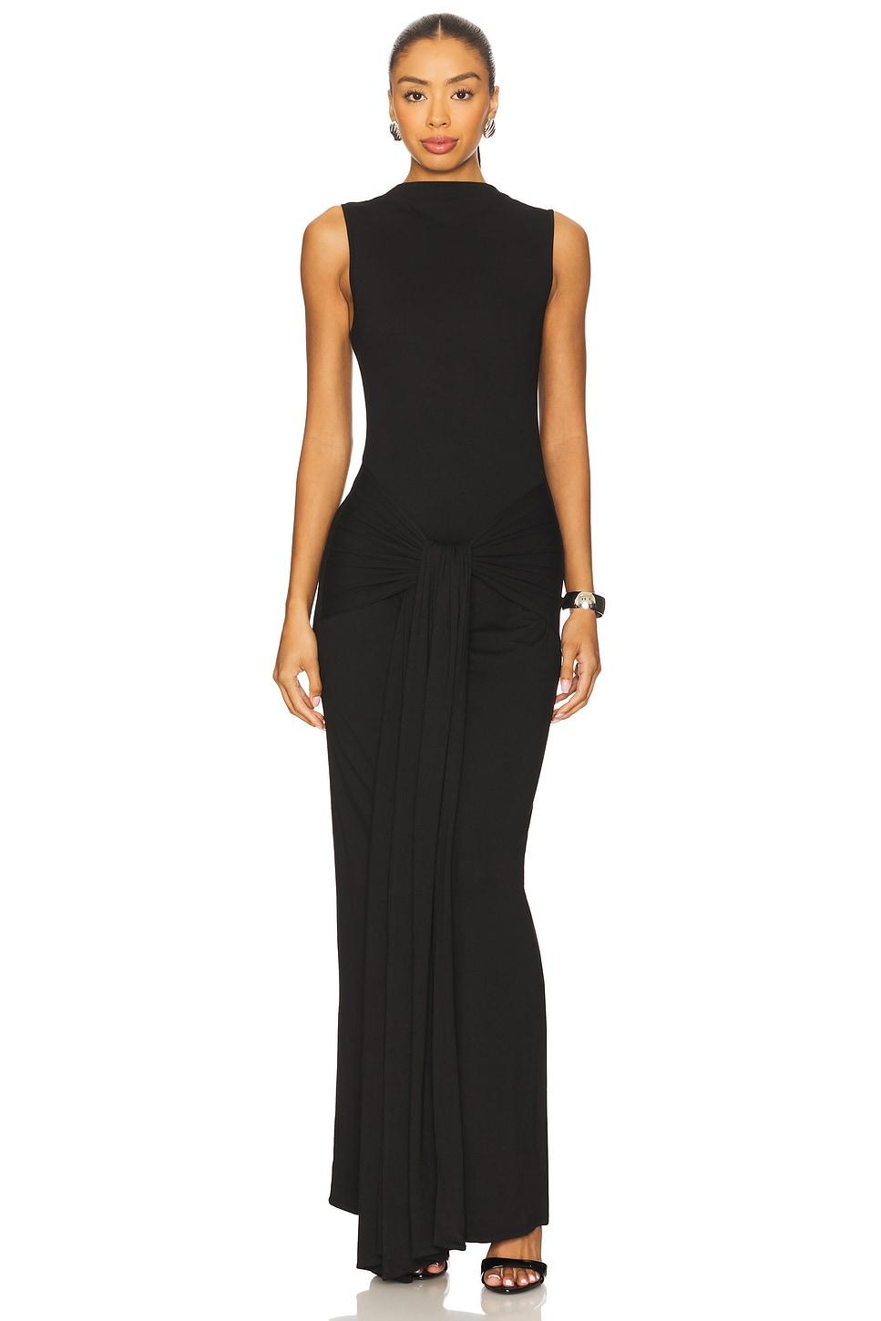 piper maxi dress in black