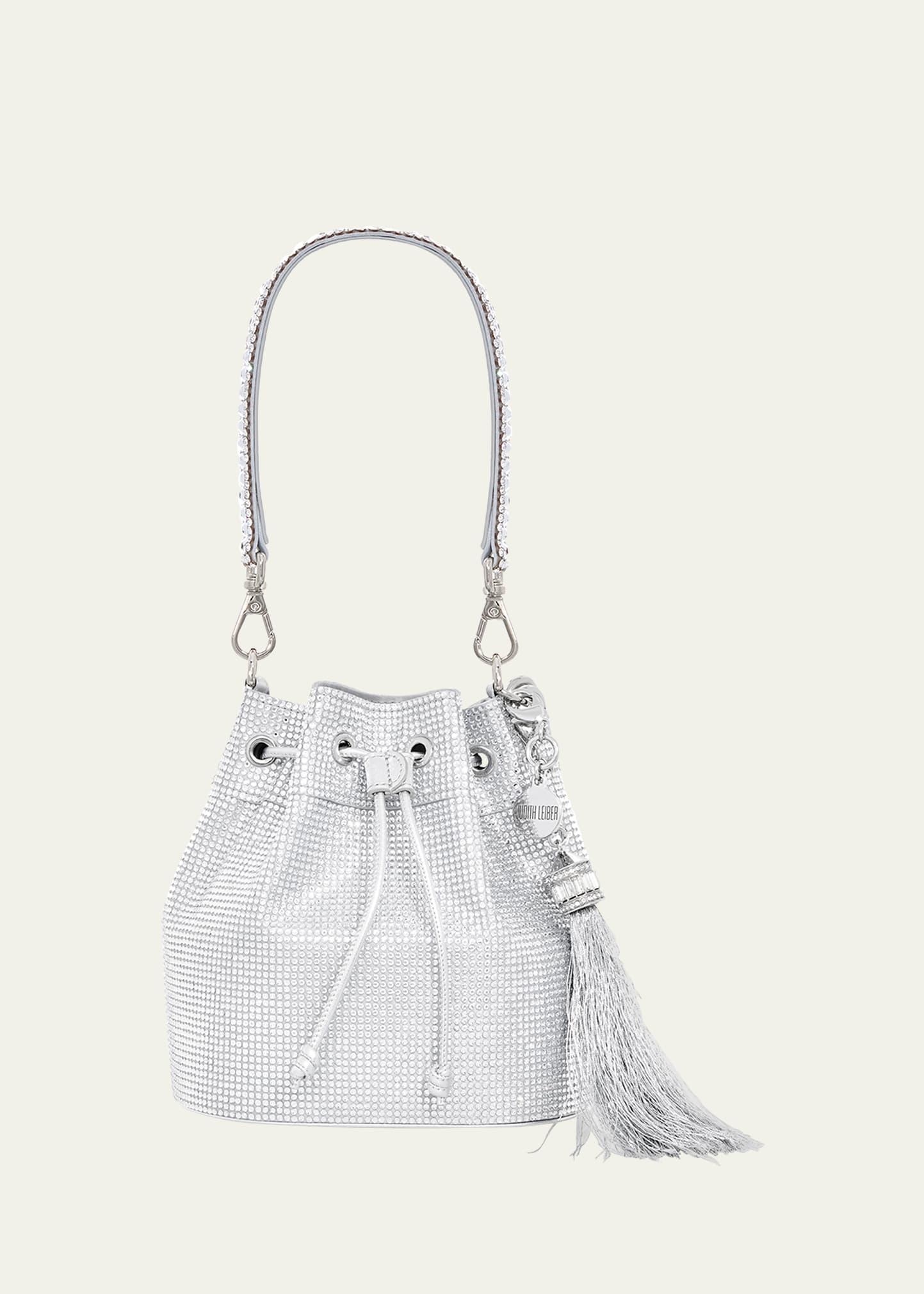 piper medium crystal bucket bag