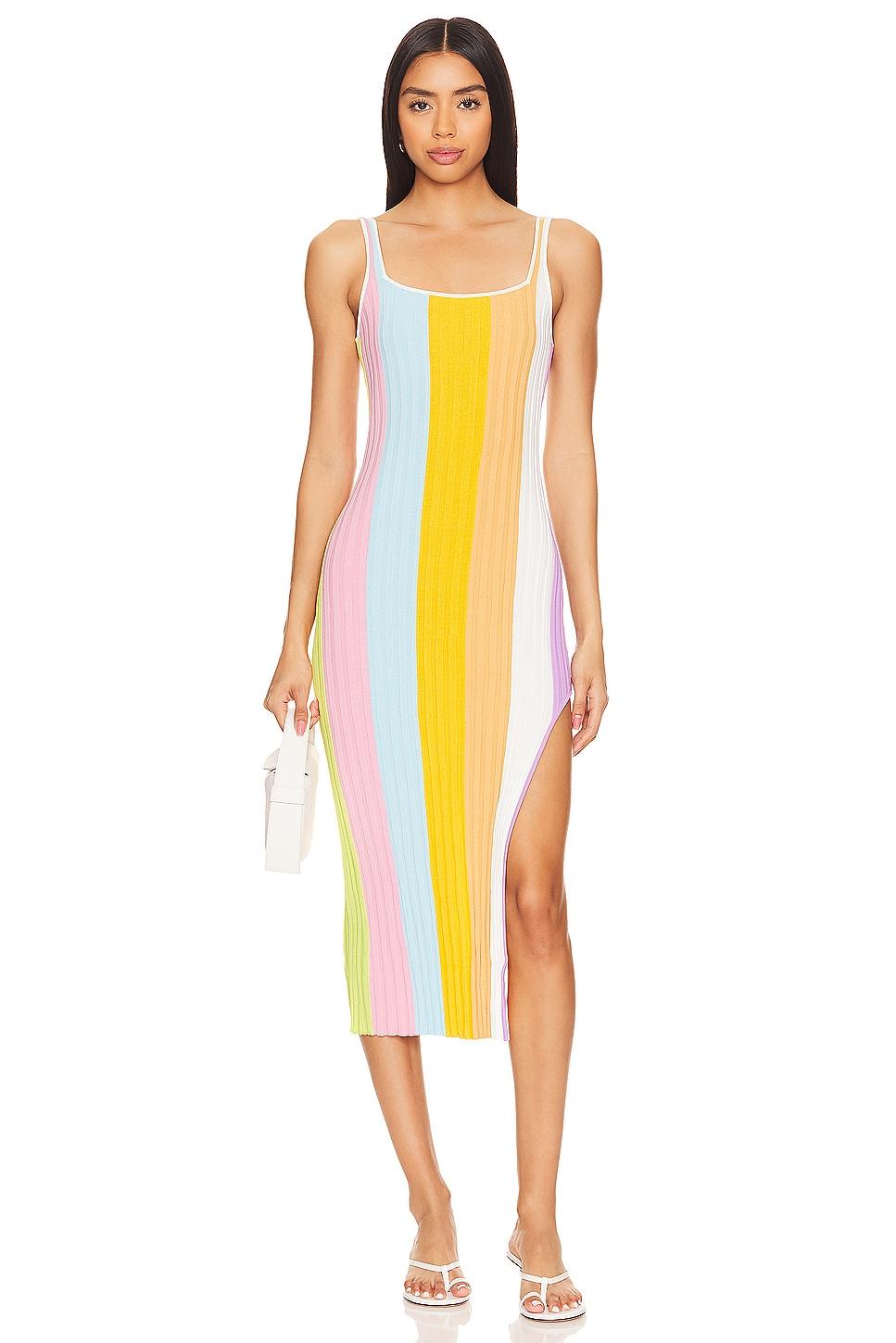 piper slit midi dress