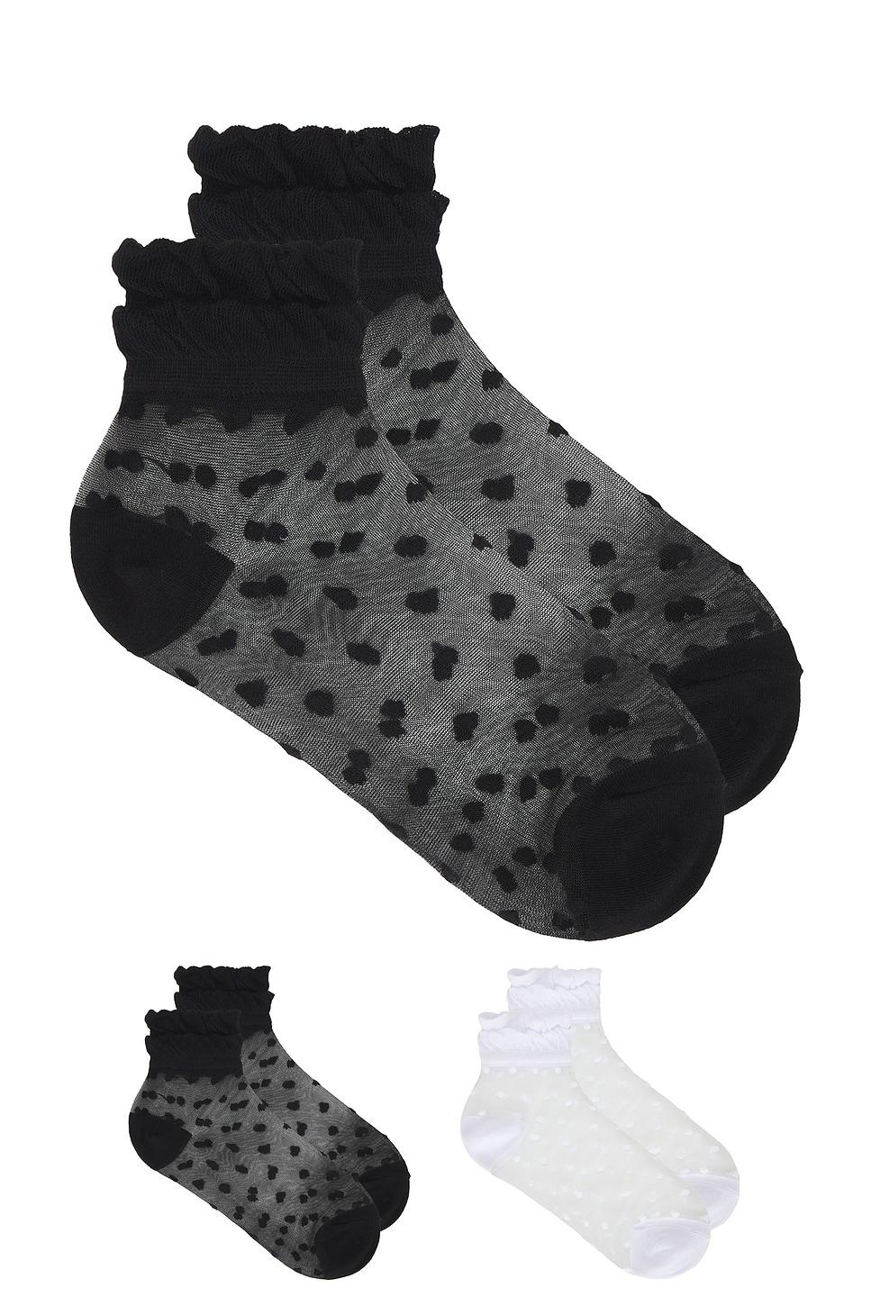pippa ruffle dot socks pack of 2