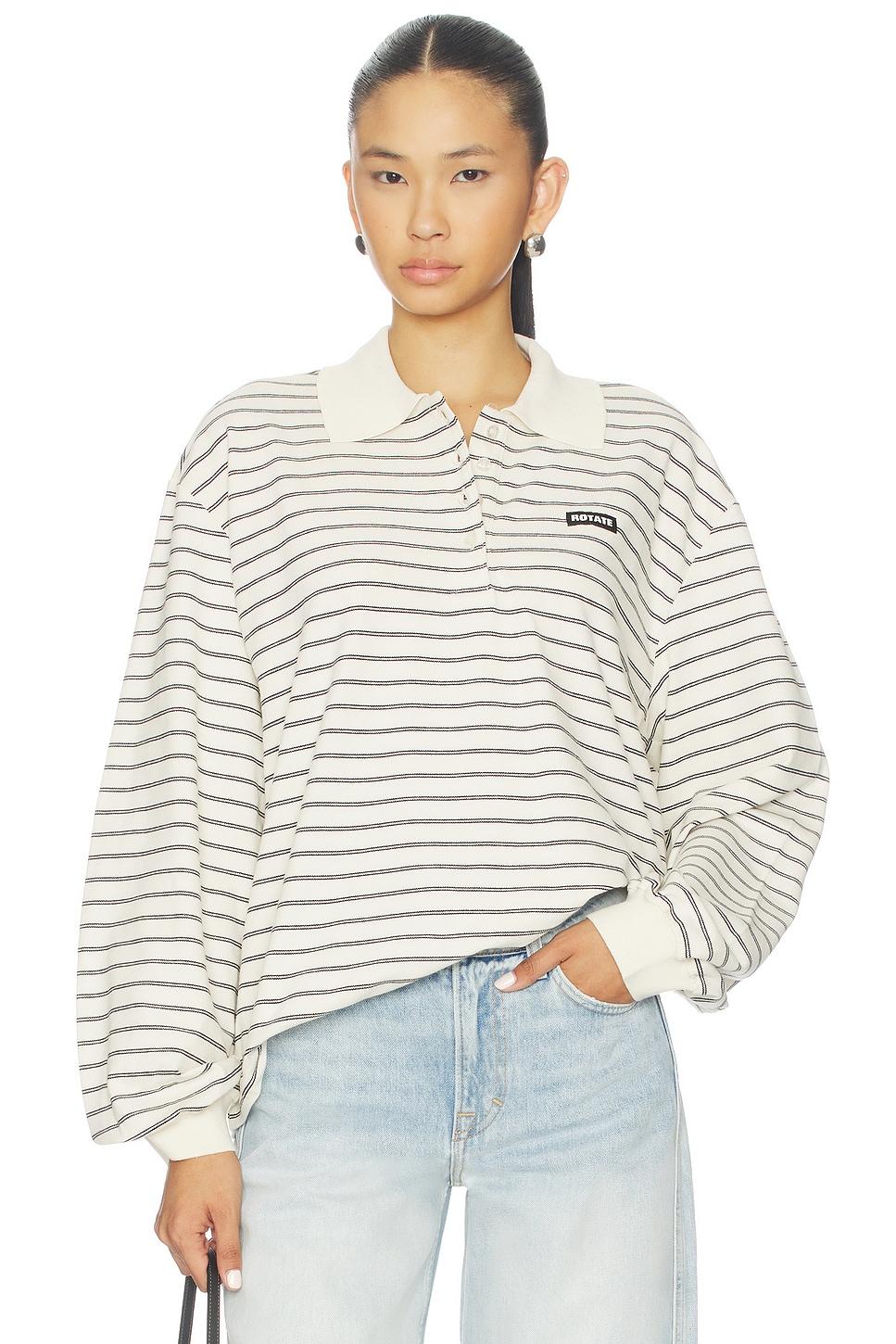 pique long sleeve polo