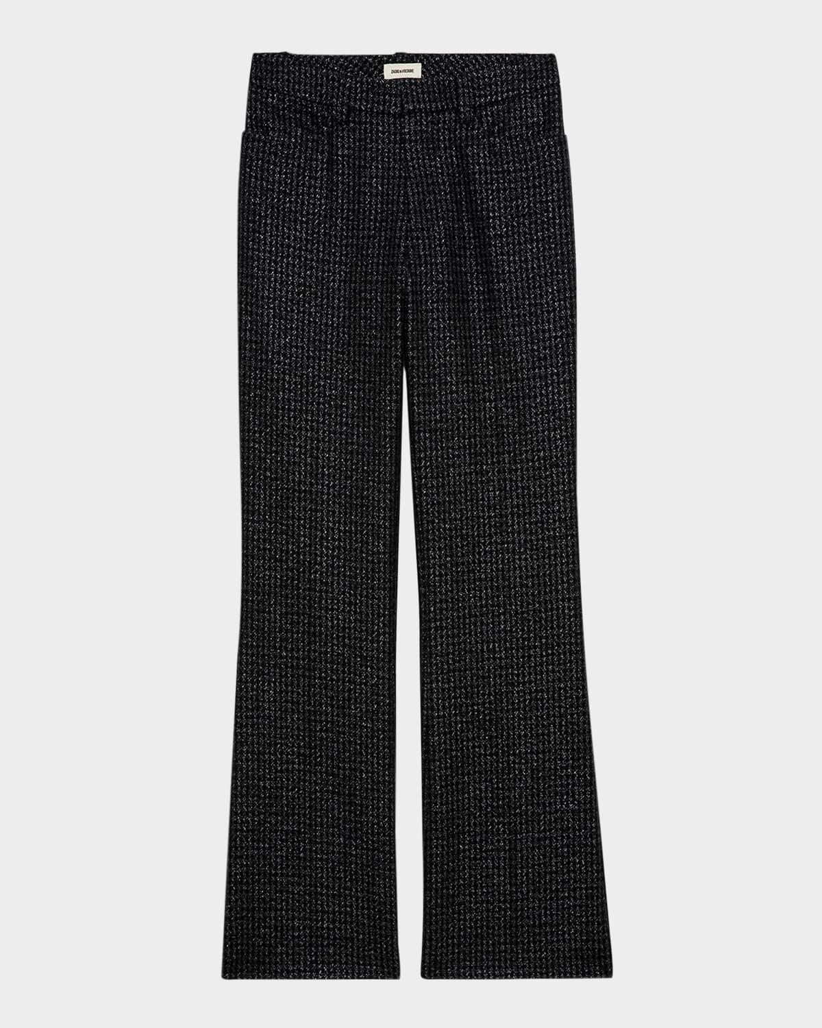 pistol shimmer tweed trousers