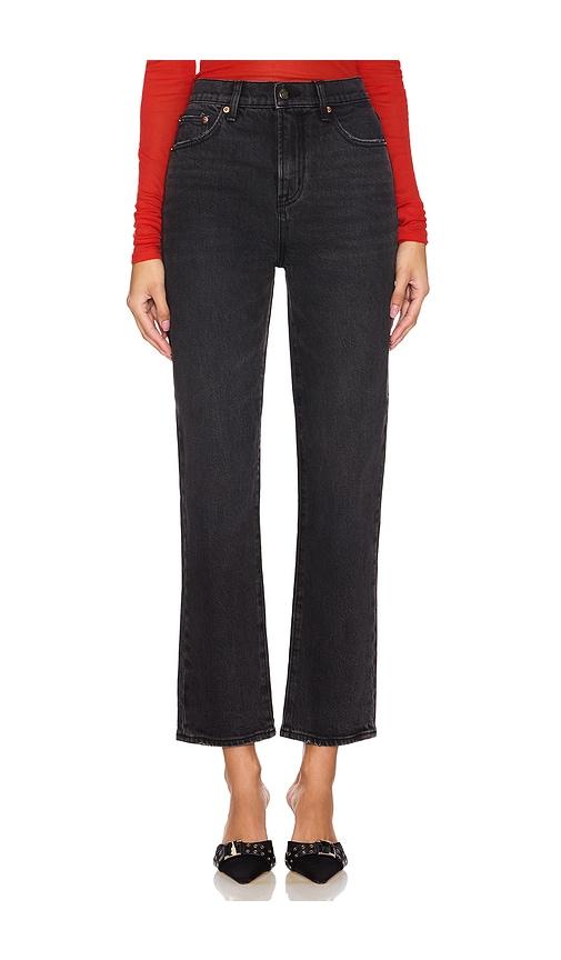 pistola bri high rise slim jeans in black.