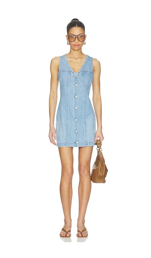 pistola carmel mini dress in blue.