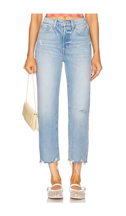 pistola cassie crop jeans in blue.
