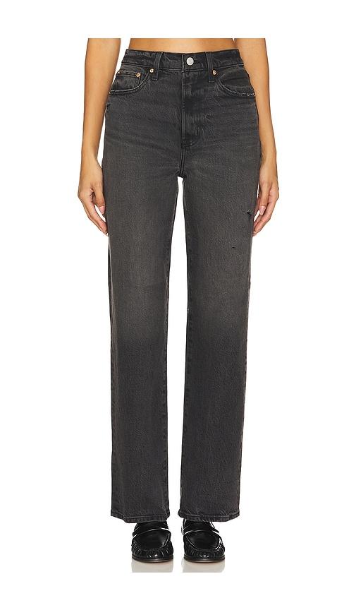 pistola cassie straight jeans in black.